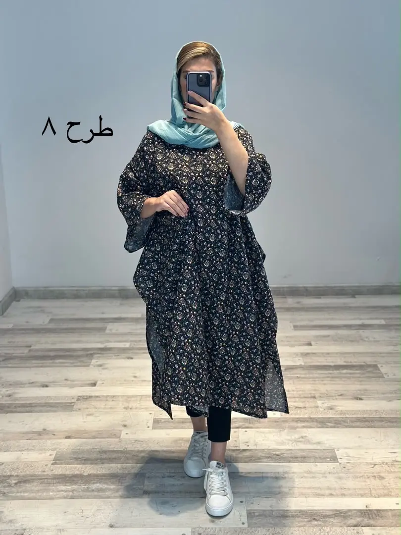 پانچو لینن طرحدار مدل آناشید کد 788
