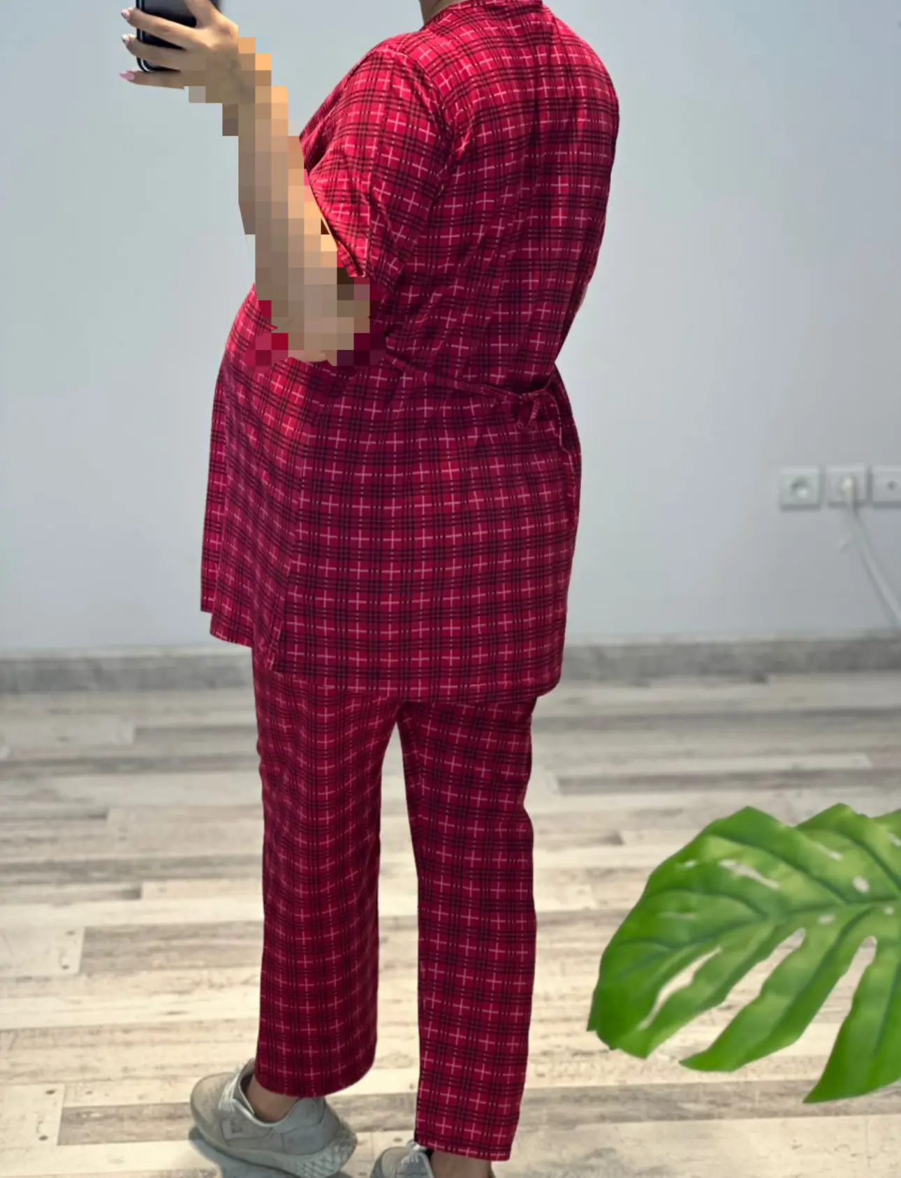 ست بلوز و شلوار چهارخونه(كد 734)