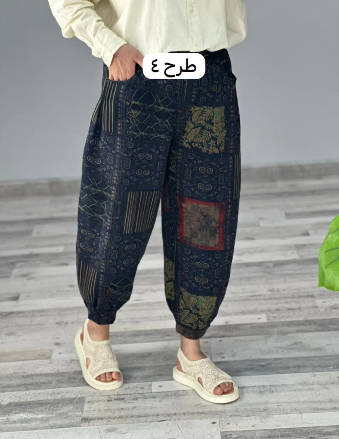 شلوار لينن غير بارداري(مد ٧٣٦)