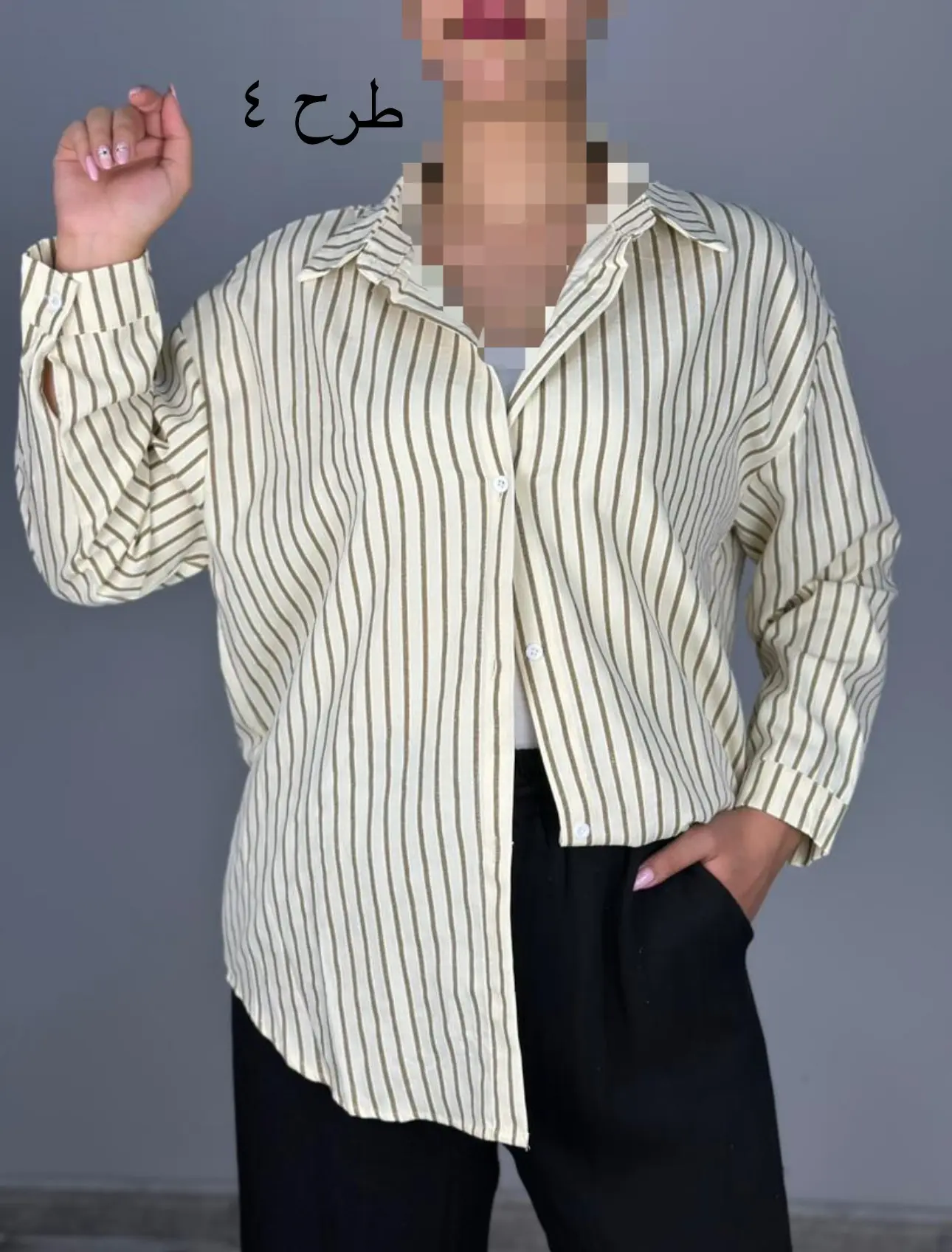 بلوز راه راه نخي(كد ٧٣٧)