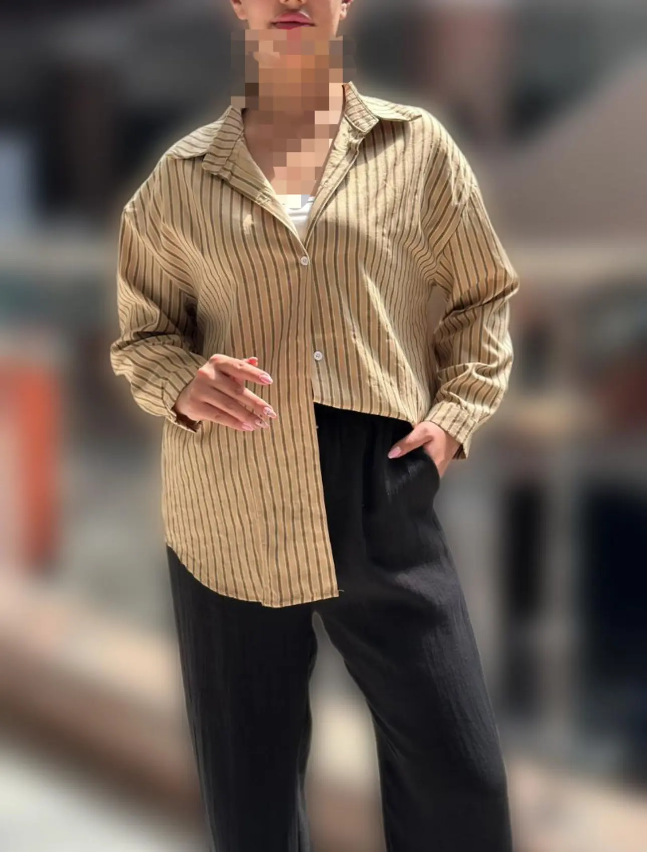 بلوز راه راه نخي(كد ٧٣٧)