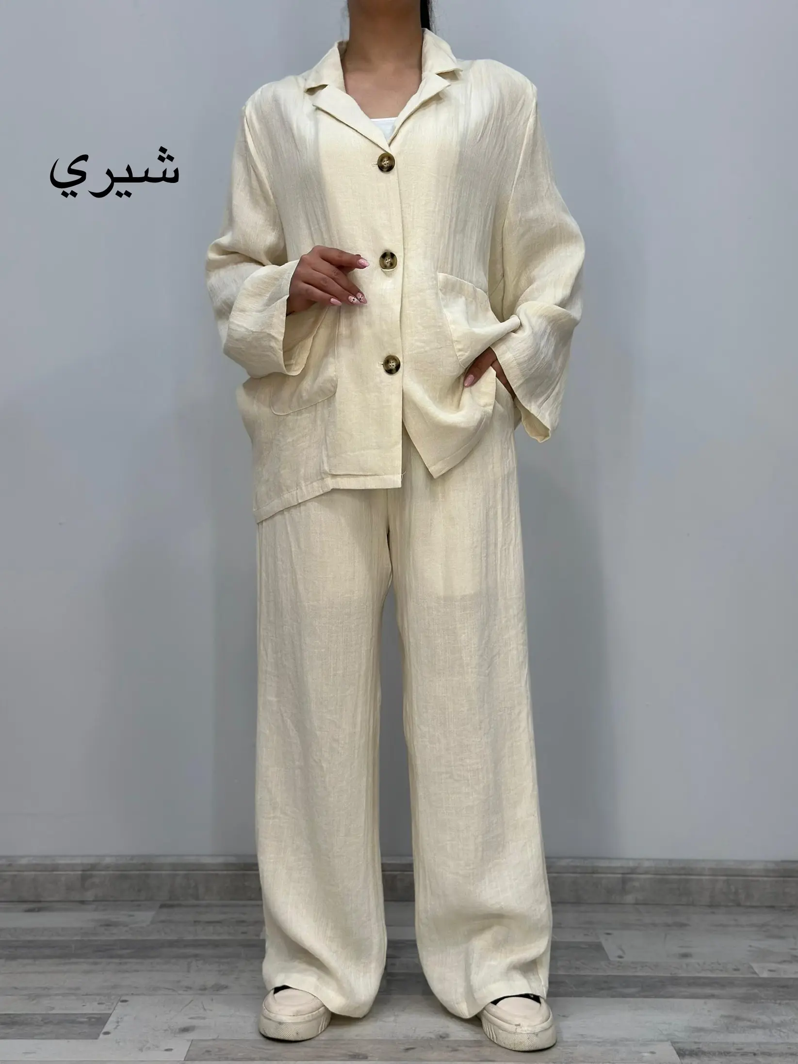 ست بلوز و شلوار لينن غير بارداري (كد 741)