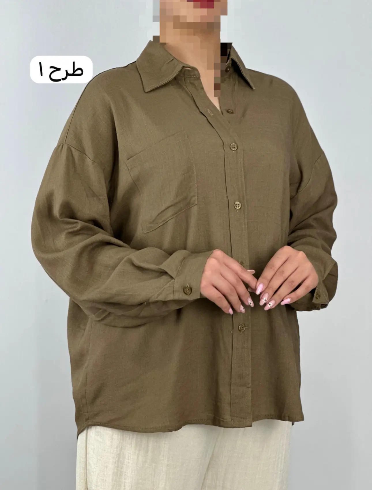 شوميز لينن غير بارداري(كد ٧٤٢)