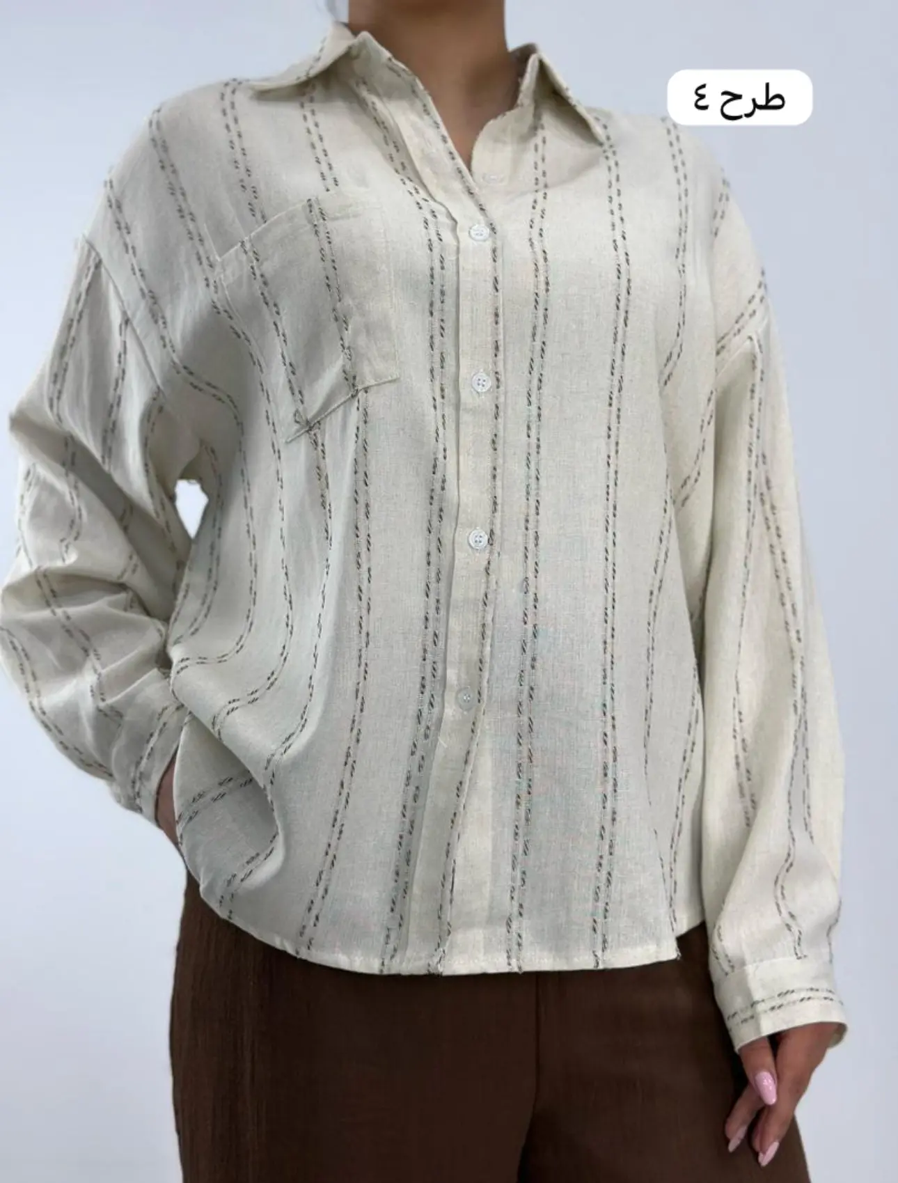 شوميز لينن غير بارداري(كد ٧٤٢)