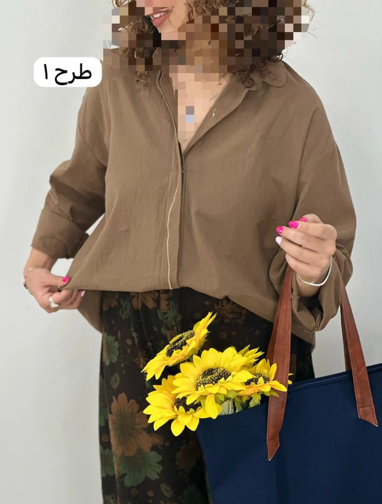 شوميز لينن گلدار(كد ٧٤٨)