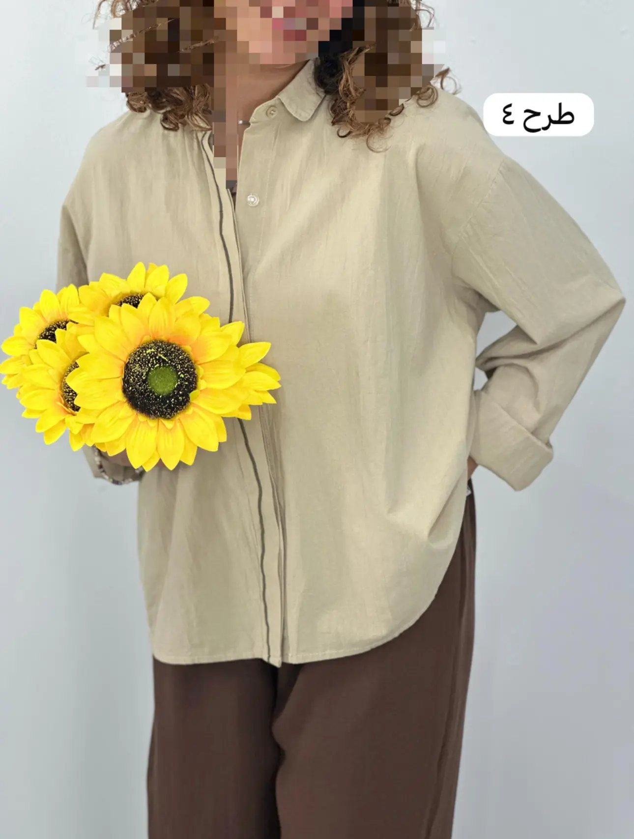 شوميز لينن گلدار(كد ٧٤٨)