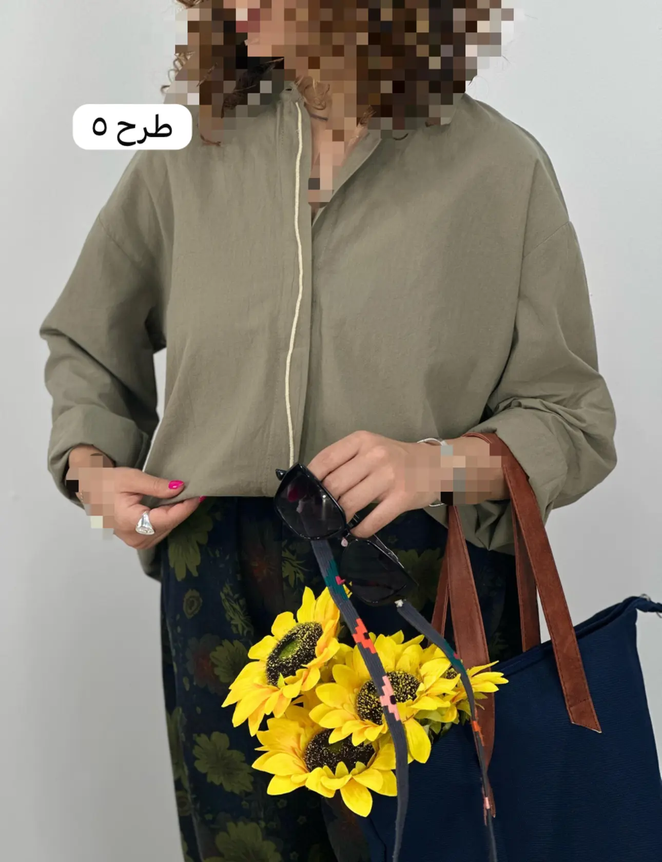 شوميز لينن گلدار(كد ٧٤٨)