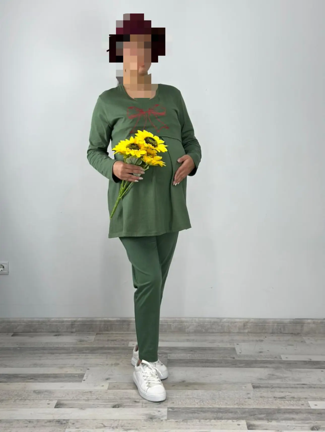 ست بلوز و شلوار طرح پاپيون(كد ٧٥٧)