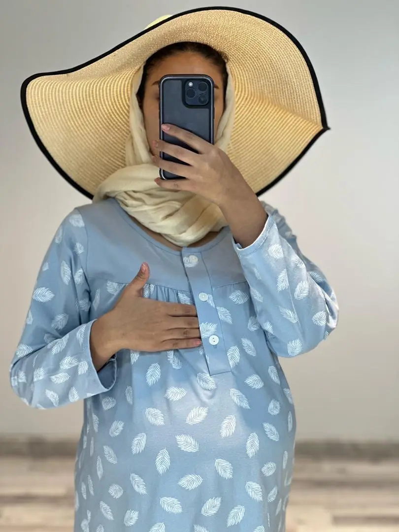 پيراهن نخ پنبه طرحدار(كد ٧٦٣)