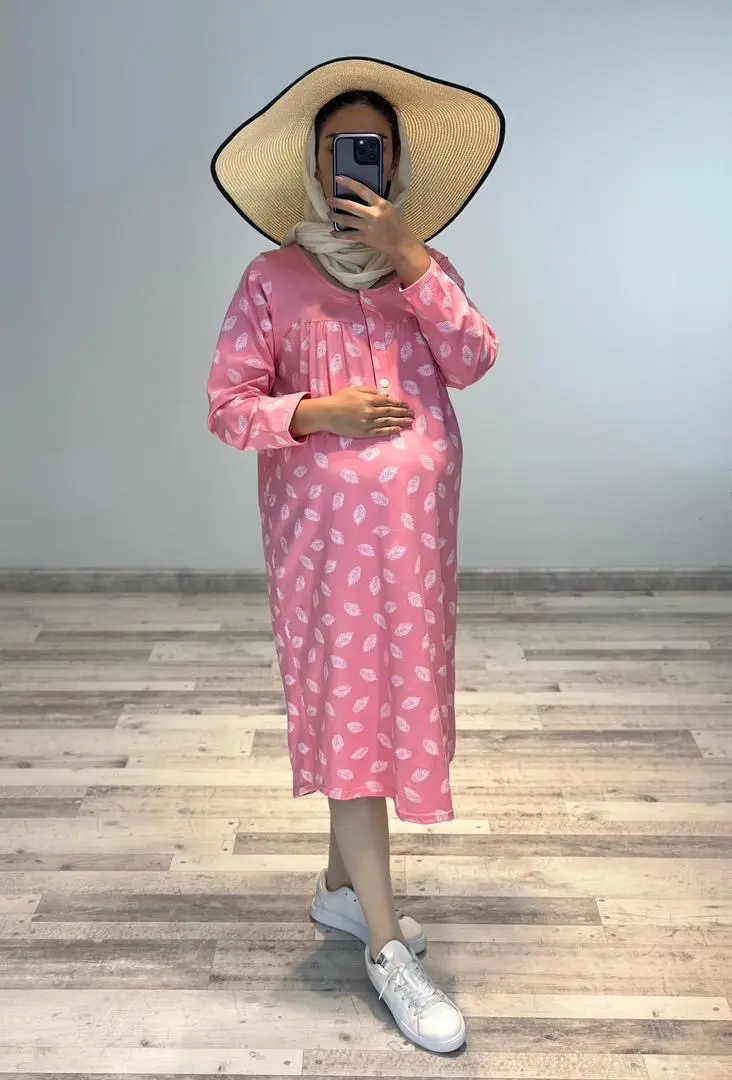 پيراهن نخ پنبه طرحدار(كد ٧٦٣)