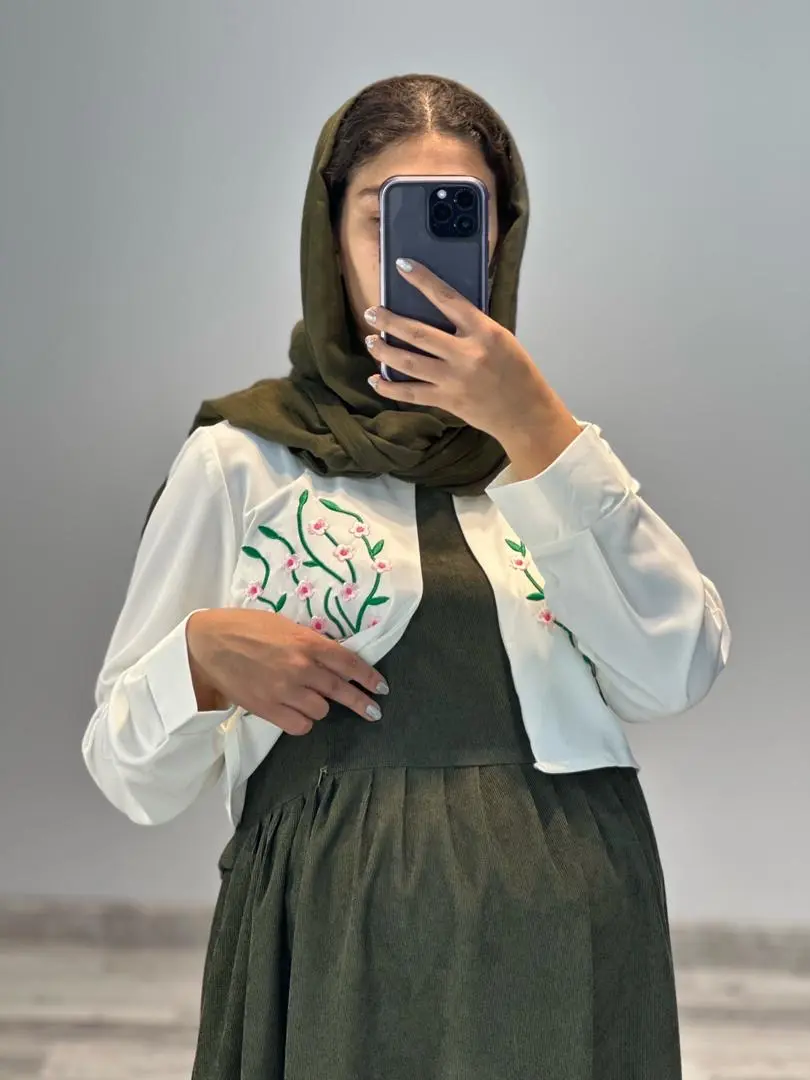 ست كت و سارافون كرپ گلدوزي(كد ٧٦٧)