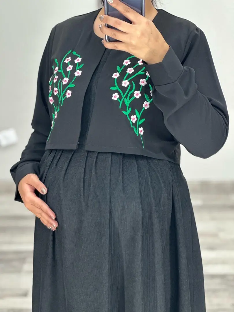 ست كت و سارافون كرپ گلدوزي(كد ٧٦٧)