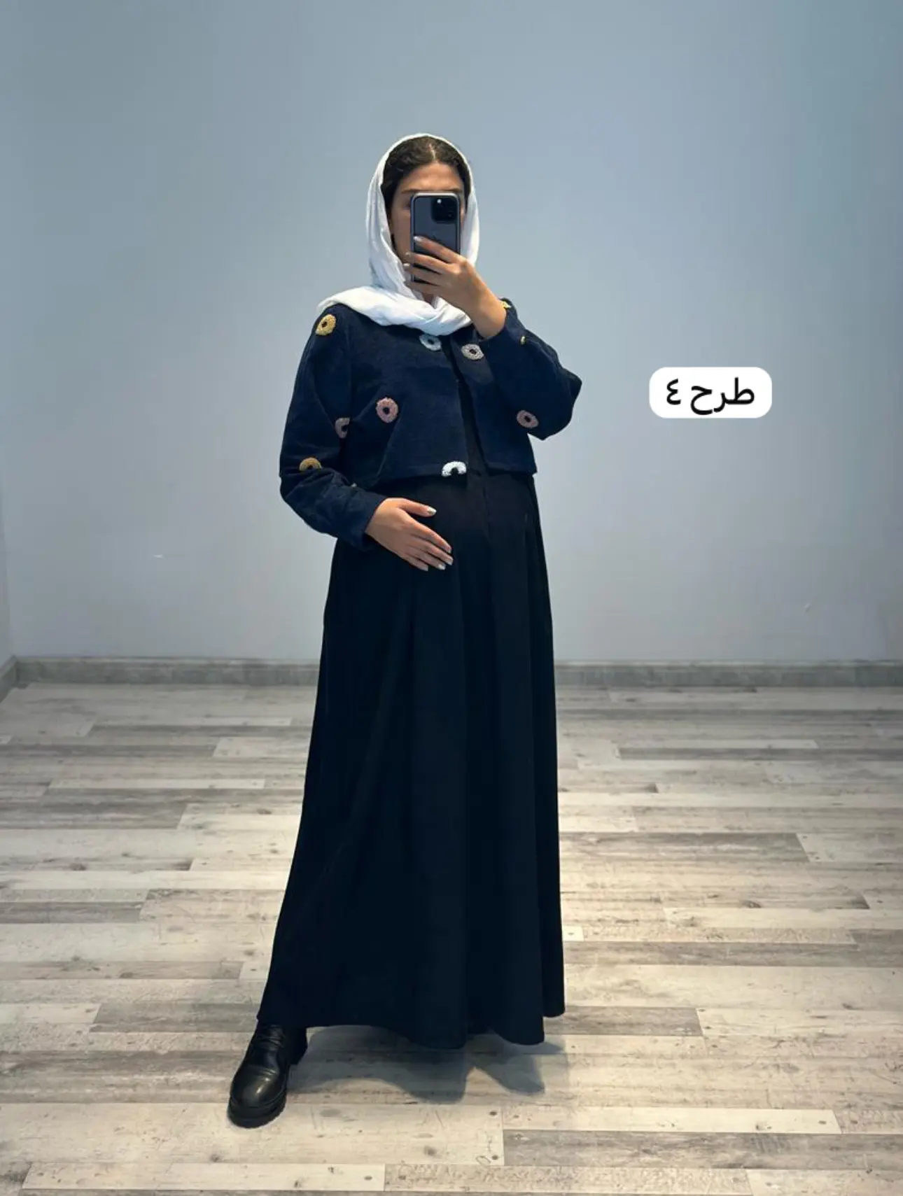 ست كت و سارافون مخمل كبريتي خامه دوزي(كد ٧٦٩)