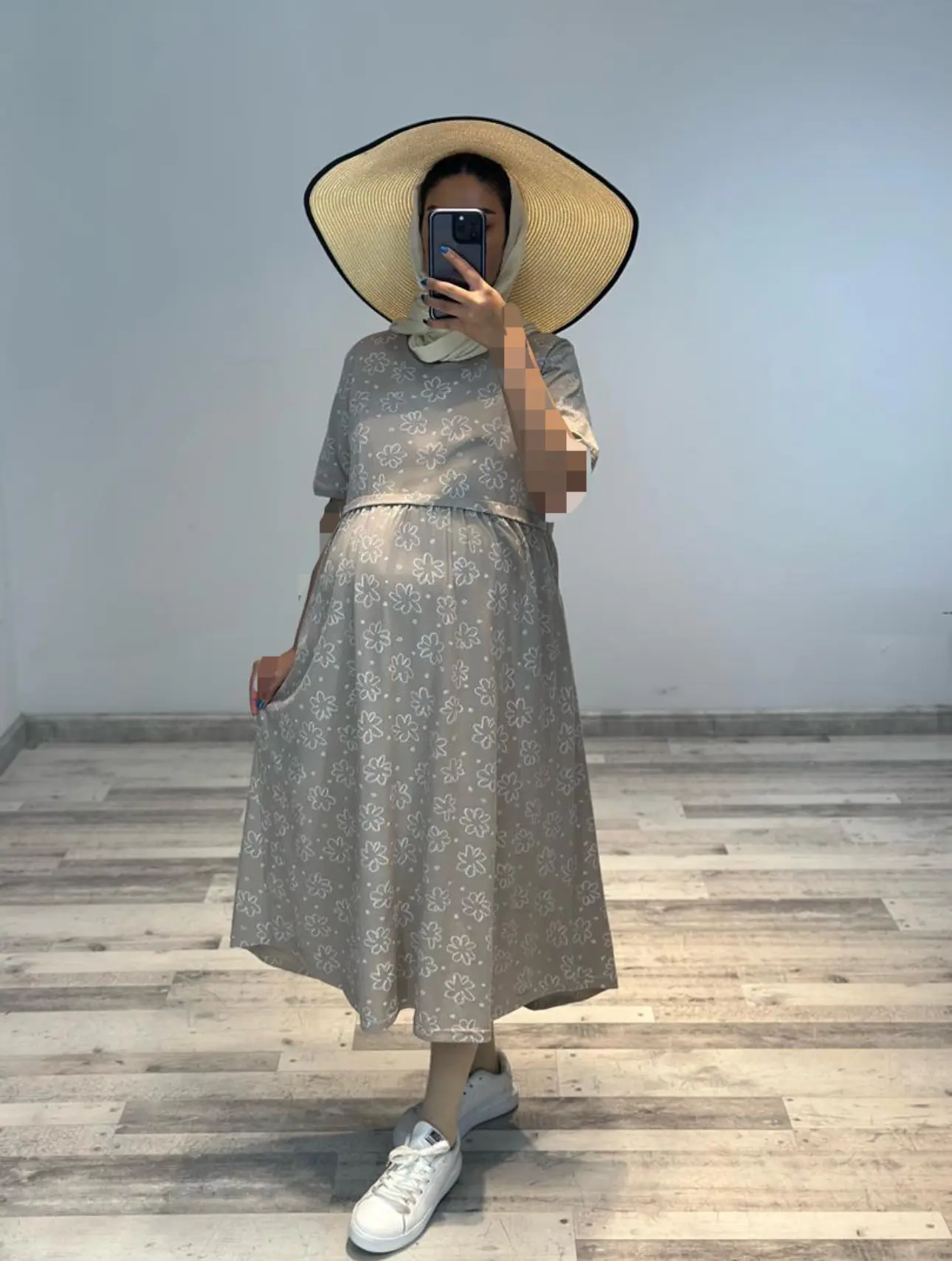 پيراهن نخ پنبه بارداري و شيردهي(كد ٧٨٢)