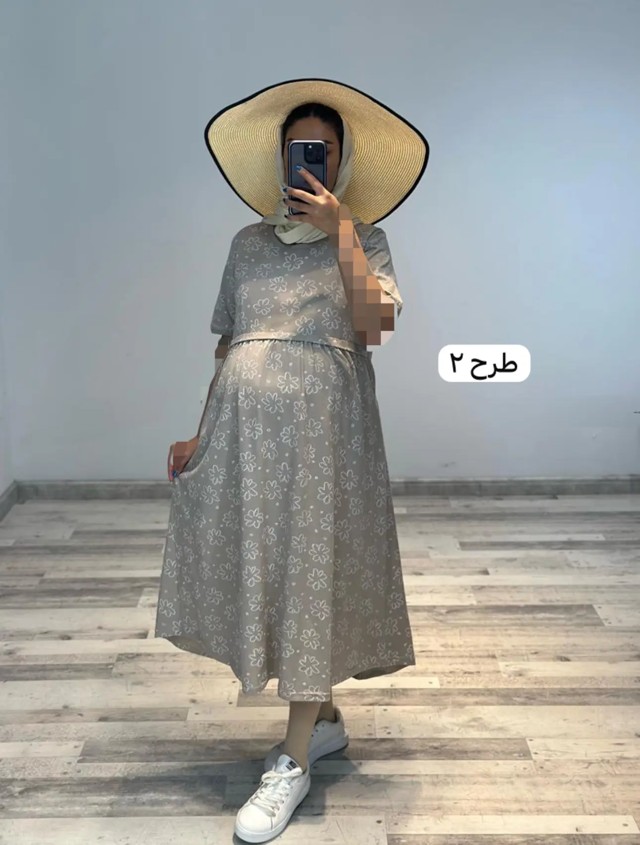 پيراهن نخ پنبه بارداري و شيردهي(كد ٧٨٢)