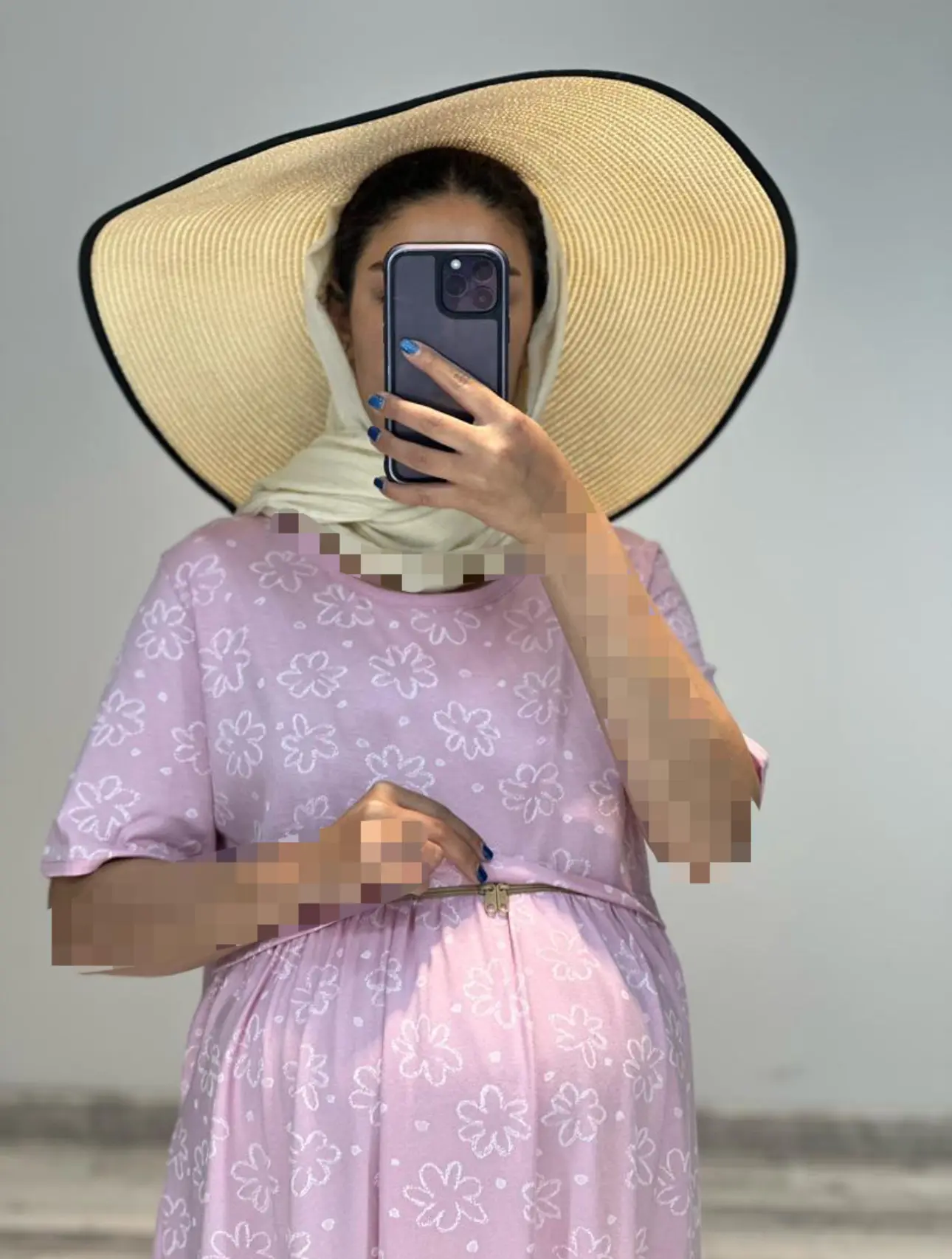 پيراهن نخ پنبه بارداري و شيردهي(كد ٧٨٢)