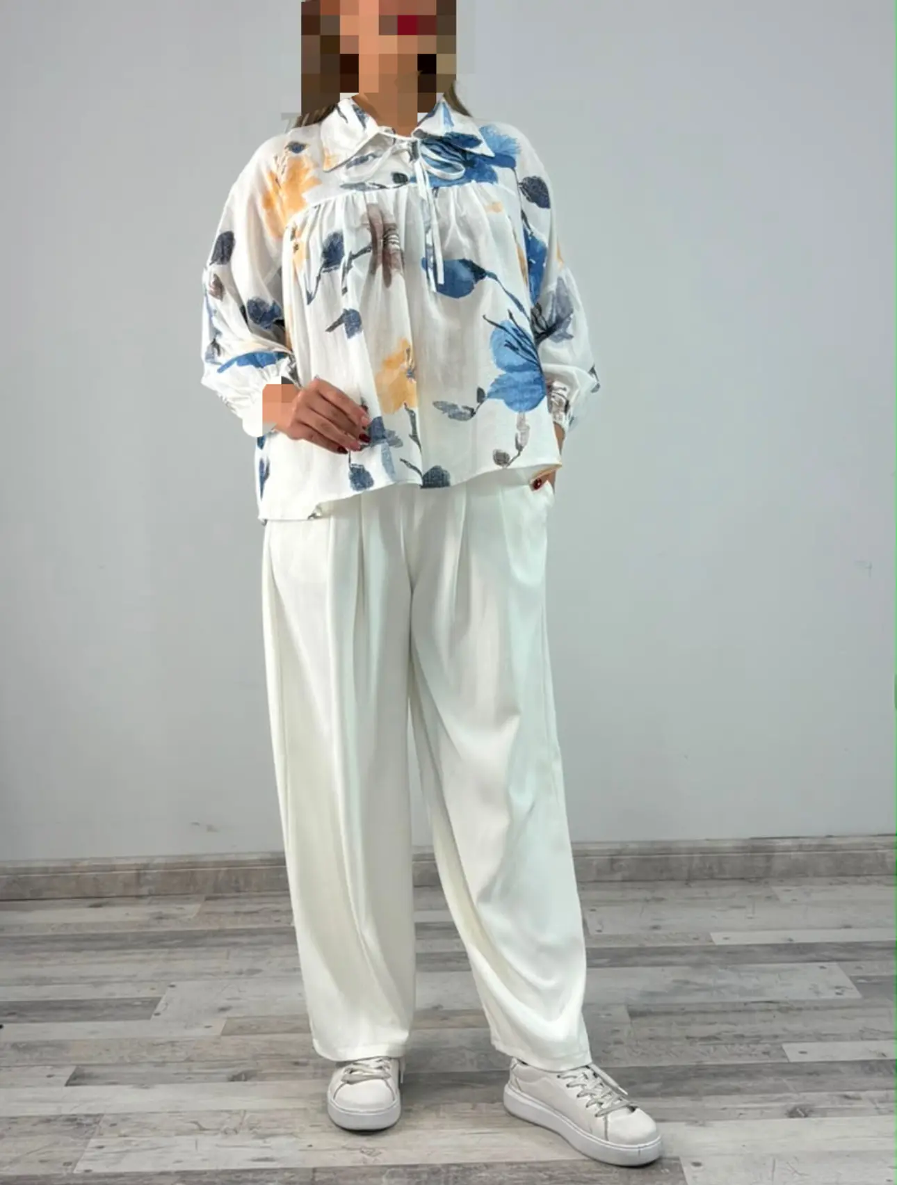 شومیز لینن رونیکا(کد ٨٦٨)