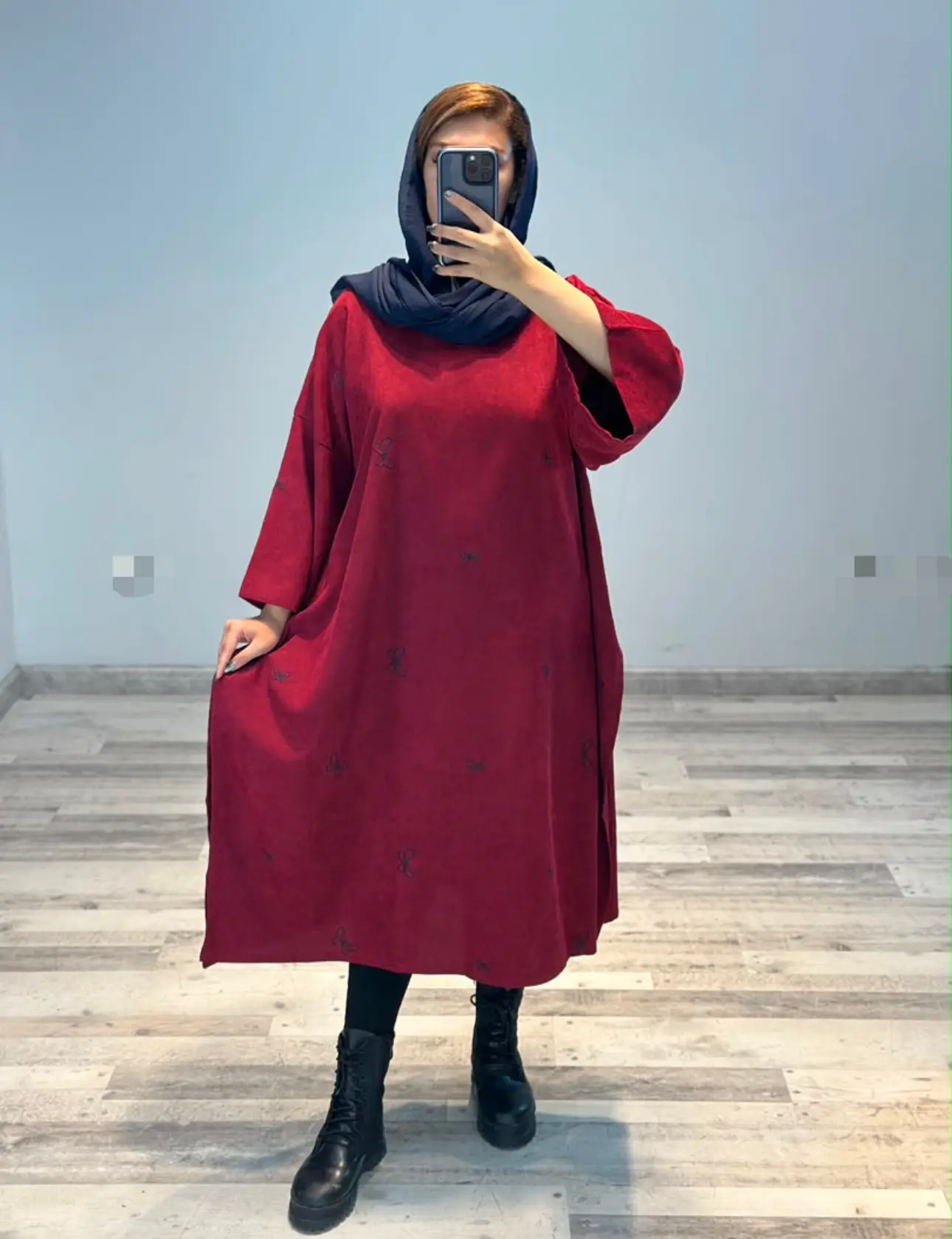 پانچو پروانه مخمل کبریتی(مد ٩٠٥)