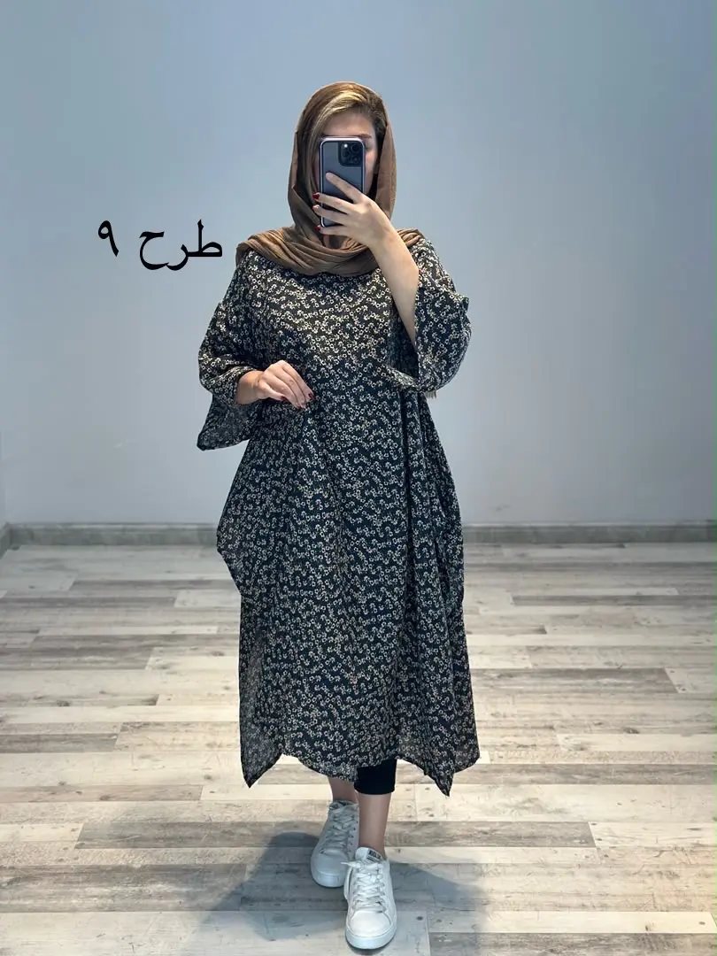 پانچو لینن طرحدار مدل آناشید کد 788