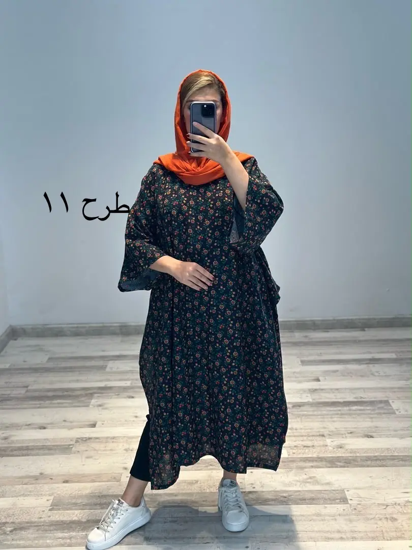 پانچو لینن طرحدار مدل آناشید کد 788