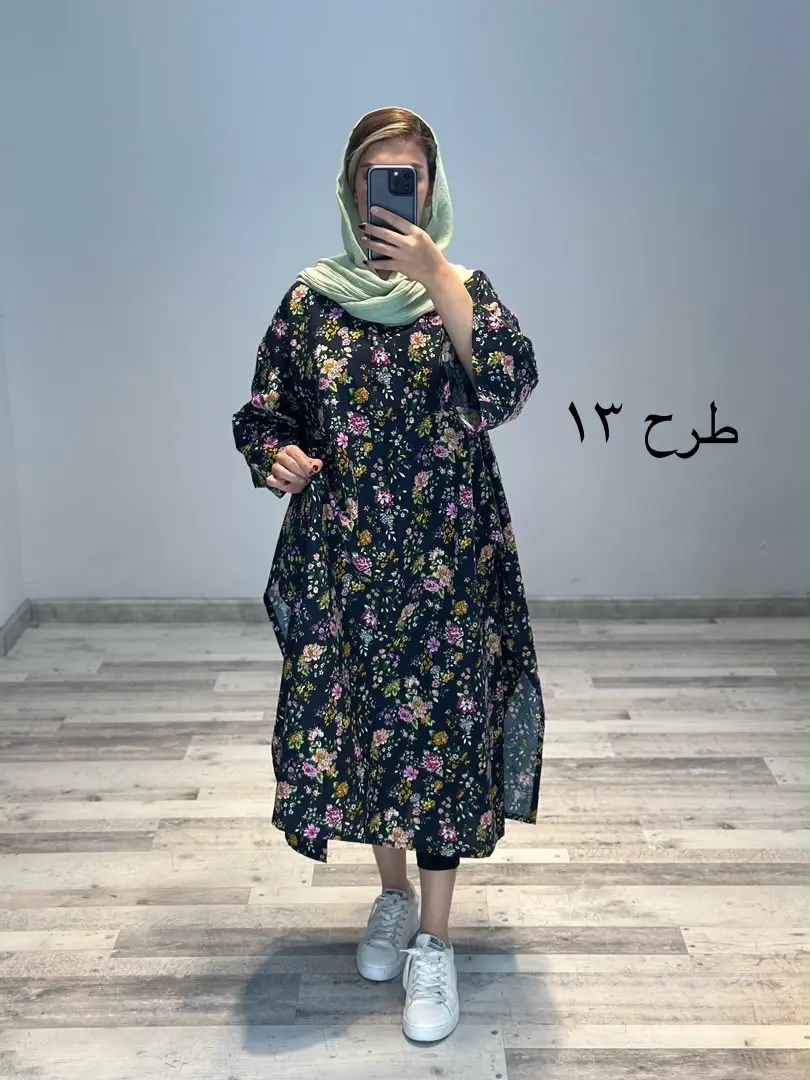 پانچو لینن طرحدار مدل آناشید کد 788