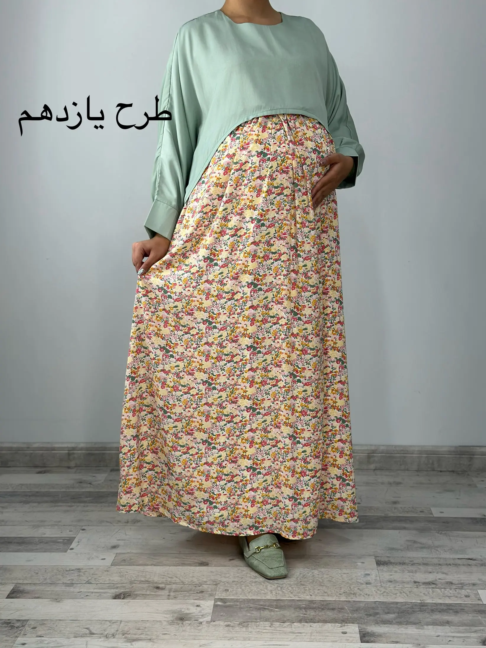 ست کت حریر آستردار سارافون بارداری شیردهی (کد 655)