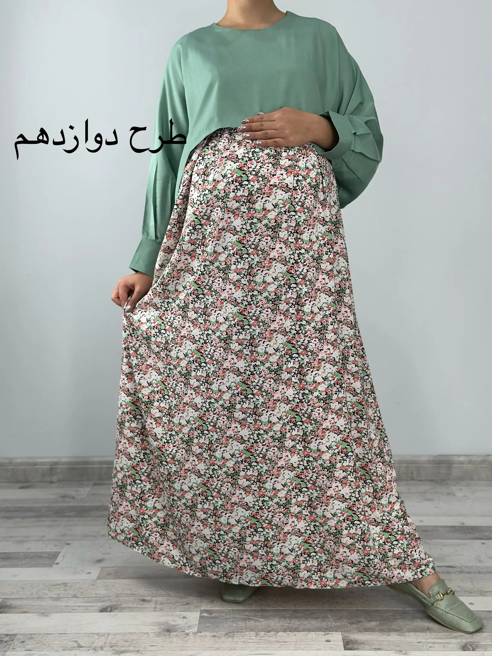 ست کت حریر آستردار سارافون بارداری شیردهی (کد 655)