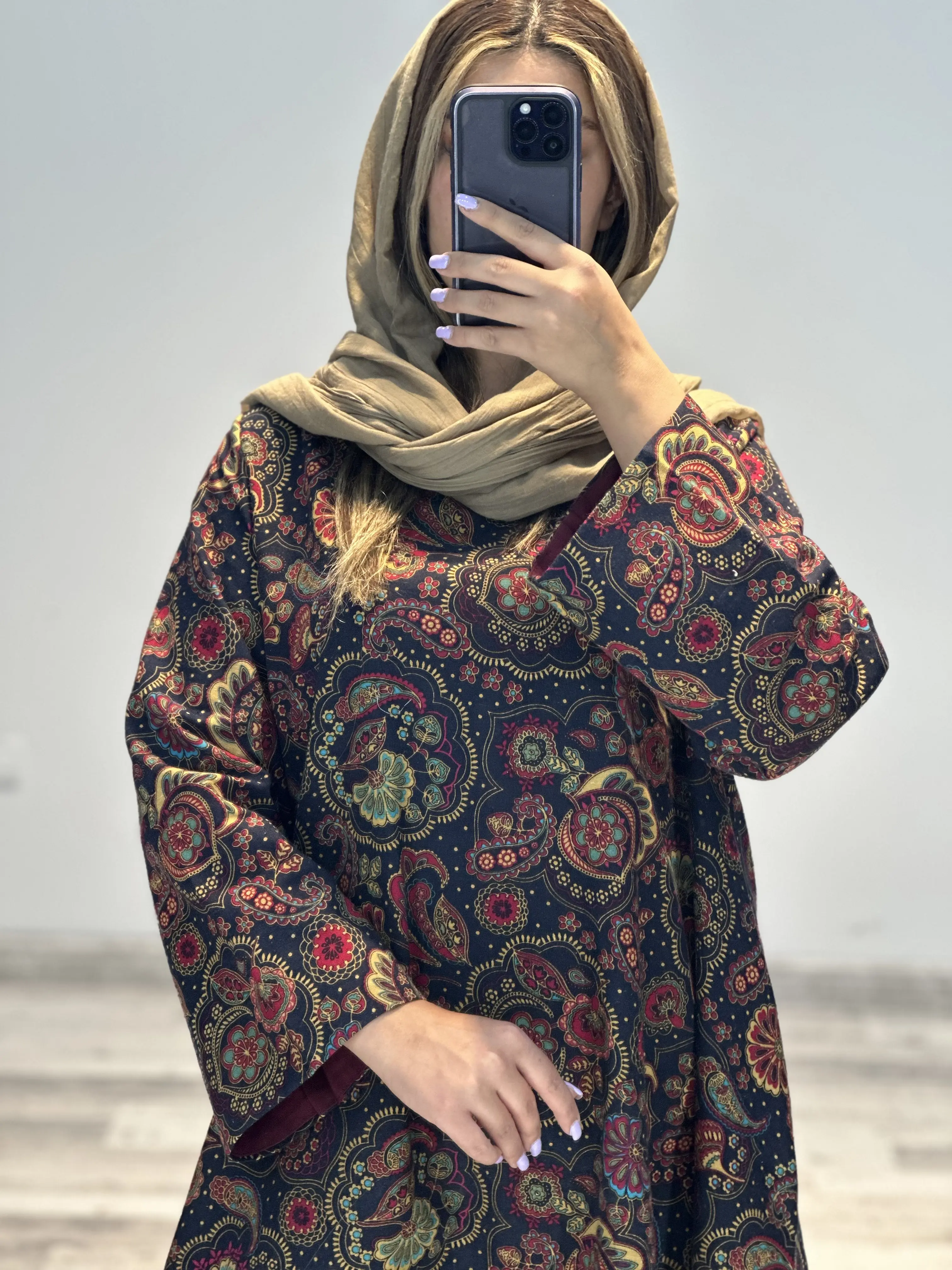 مانتو لینن طرحدار بهار کد 780