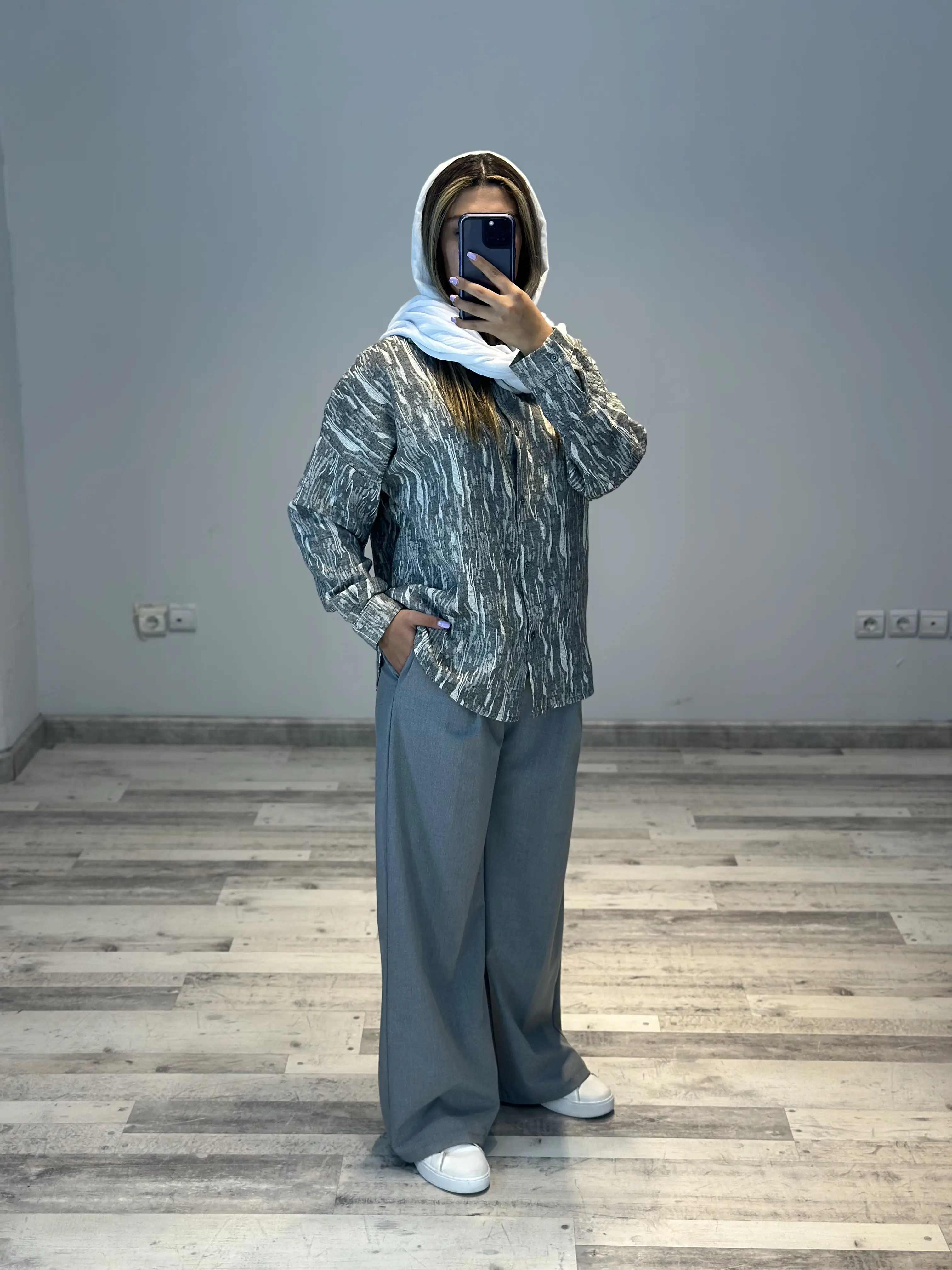 بلوز کنفی طرحدار شمیم کد 796