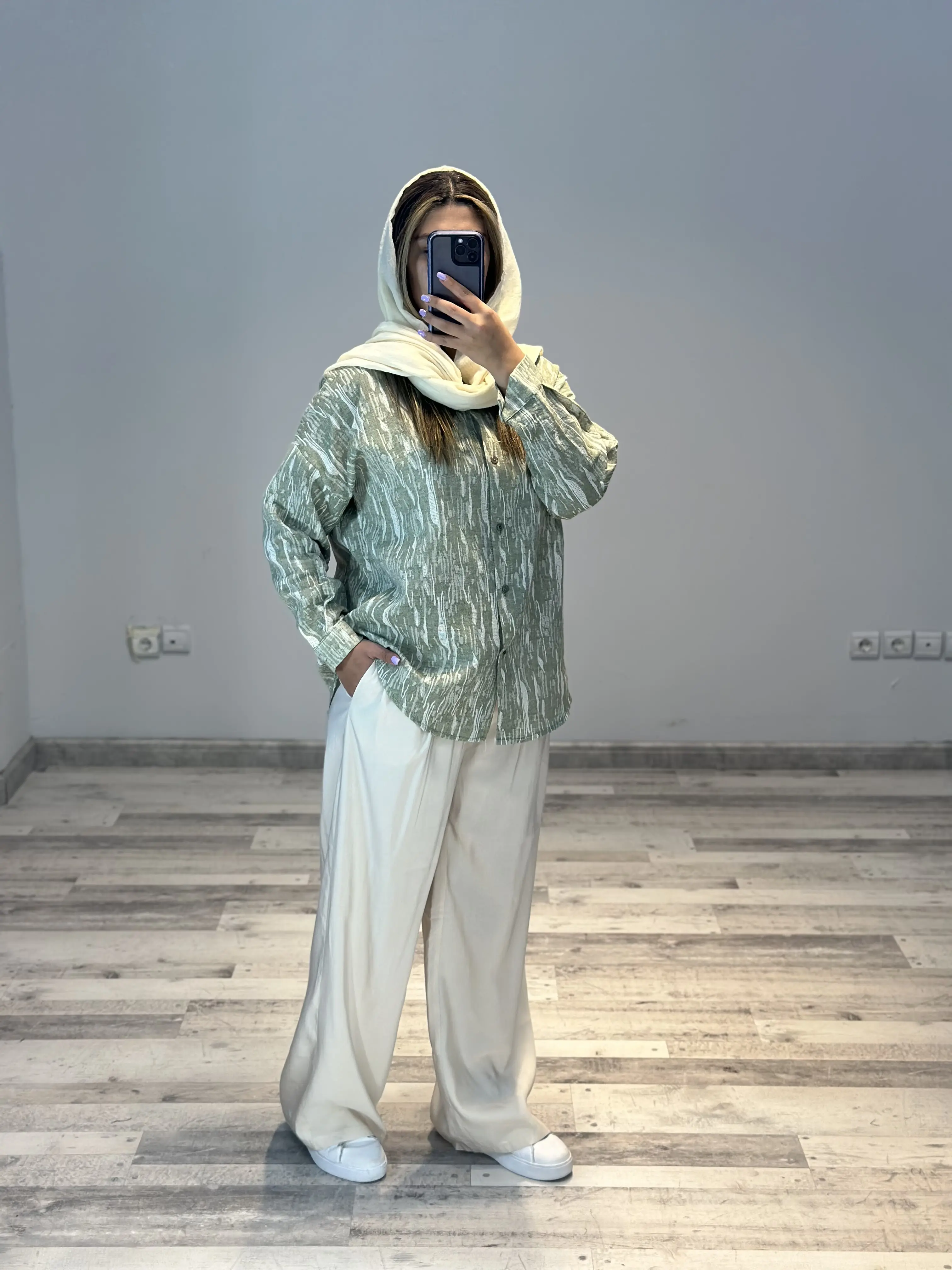 بلوز کنفی طرحدار شمیم کد 796