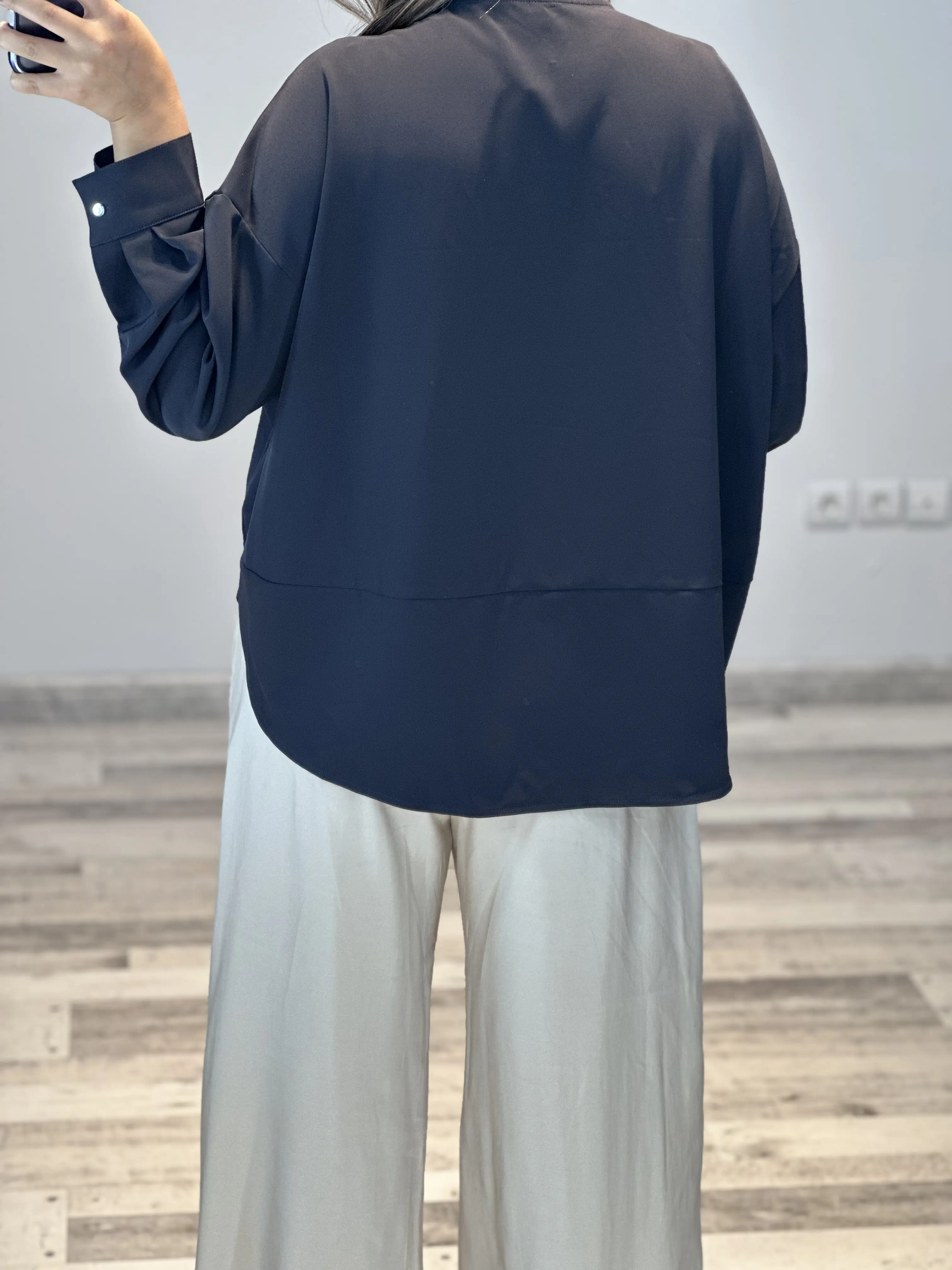 بلوز سورمه ای وارداتی کد 803
