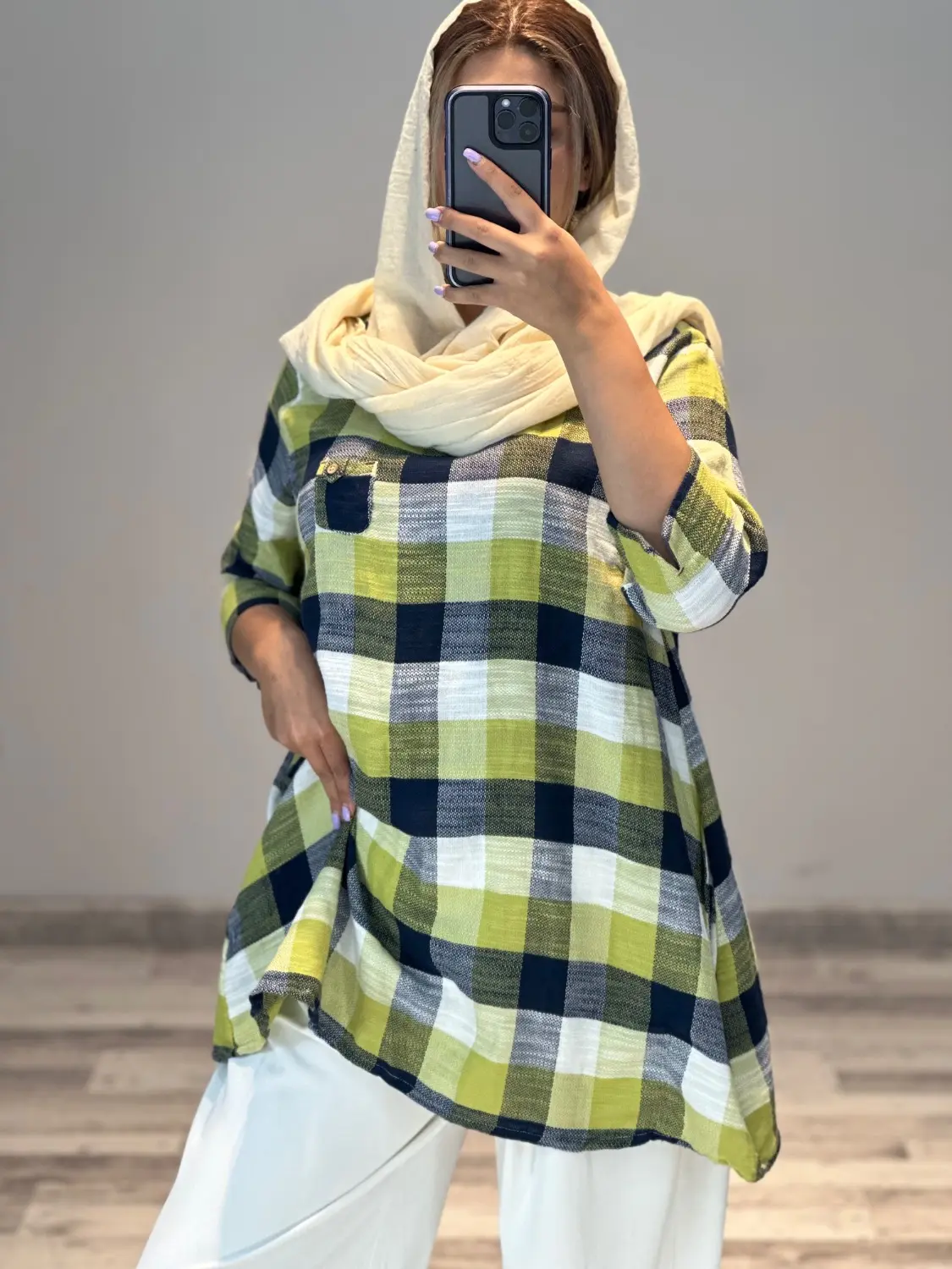 تونیک چهارخانه کد 807