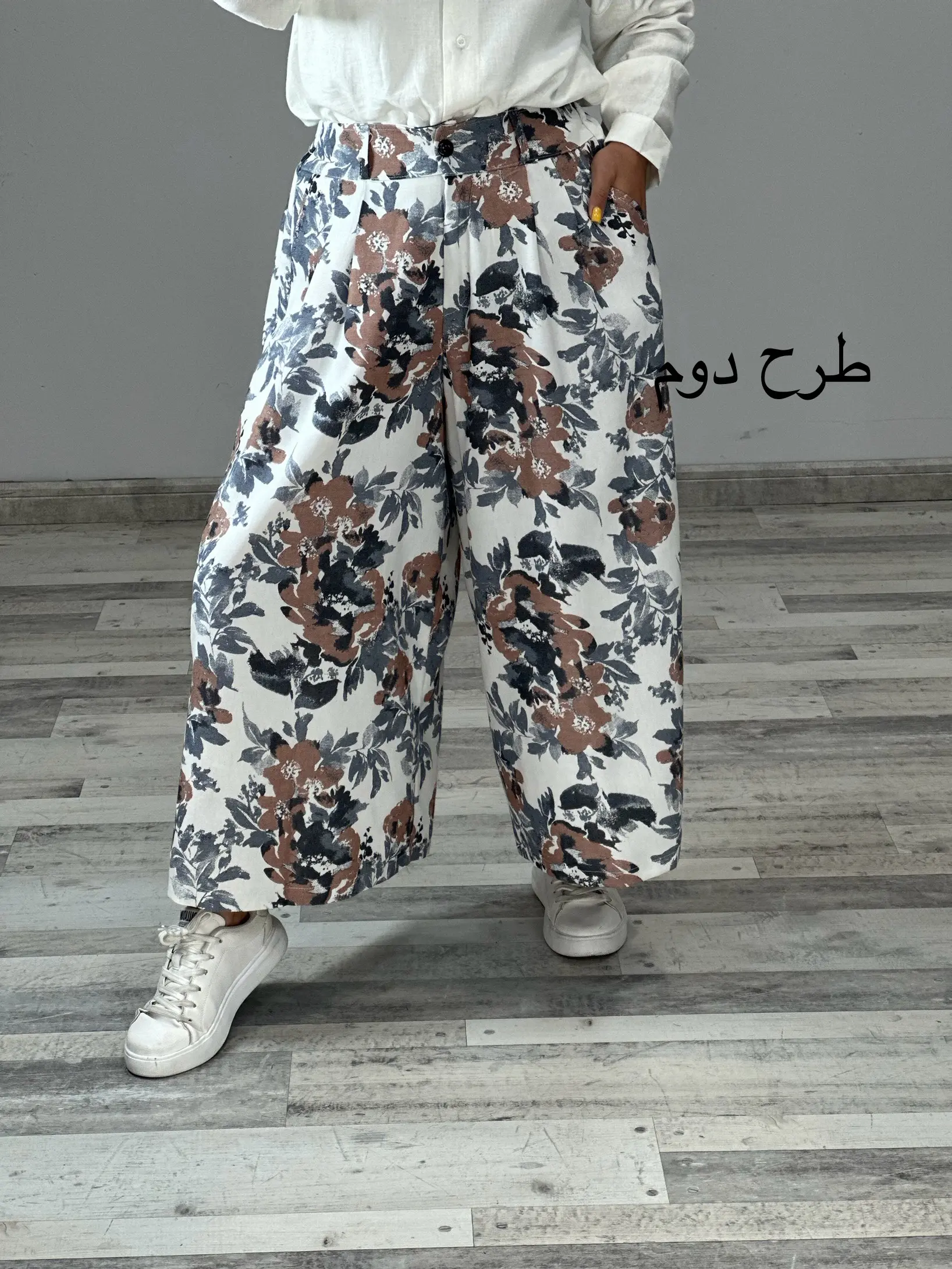 شلوار دامنی گلدار کد 829