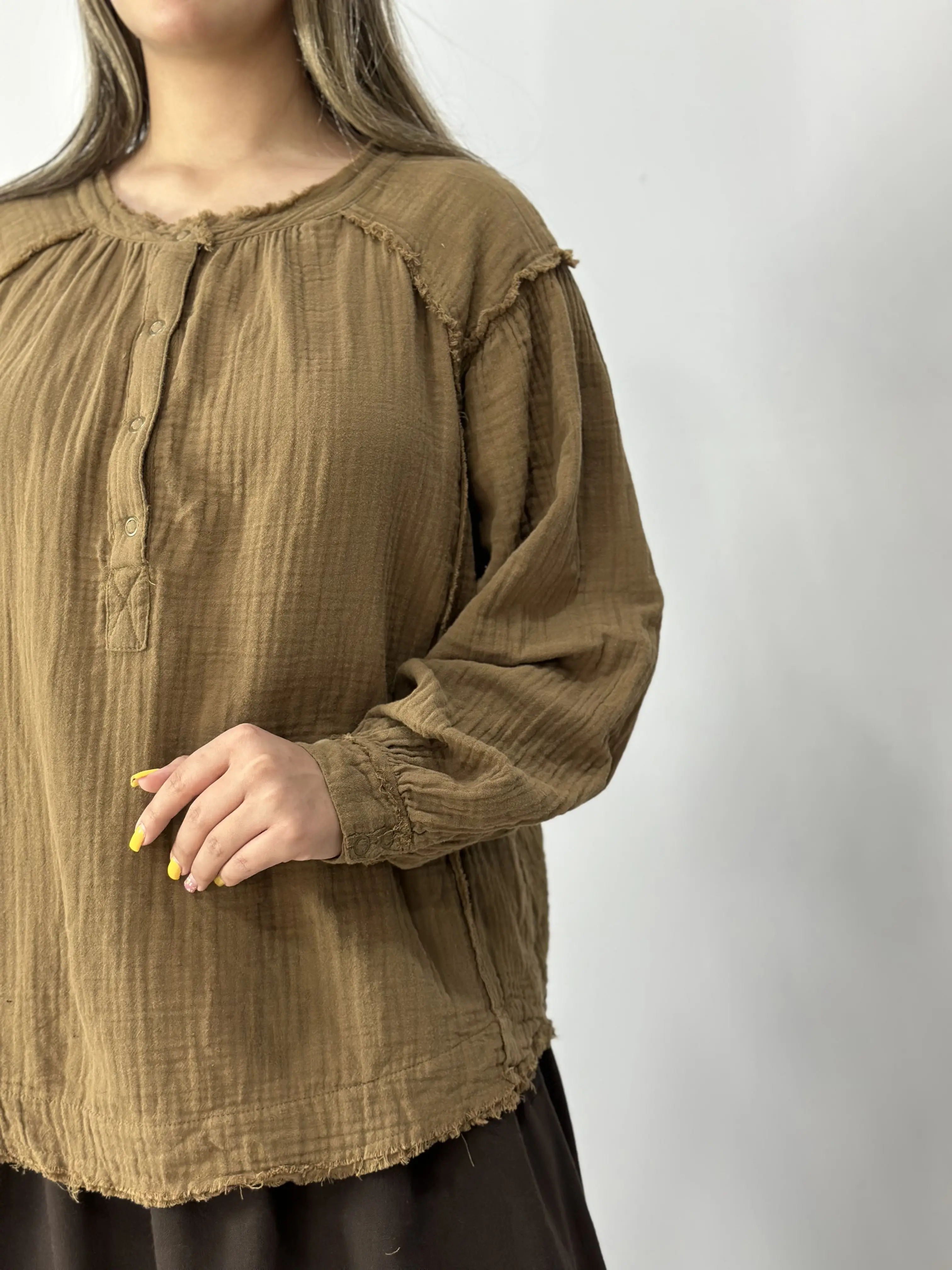 بلوز لینن نخ وارداتی کد 853