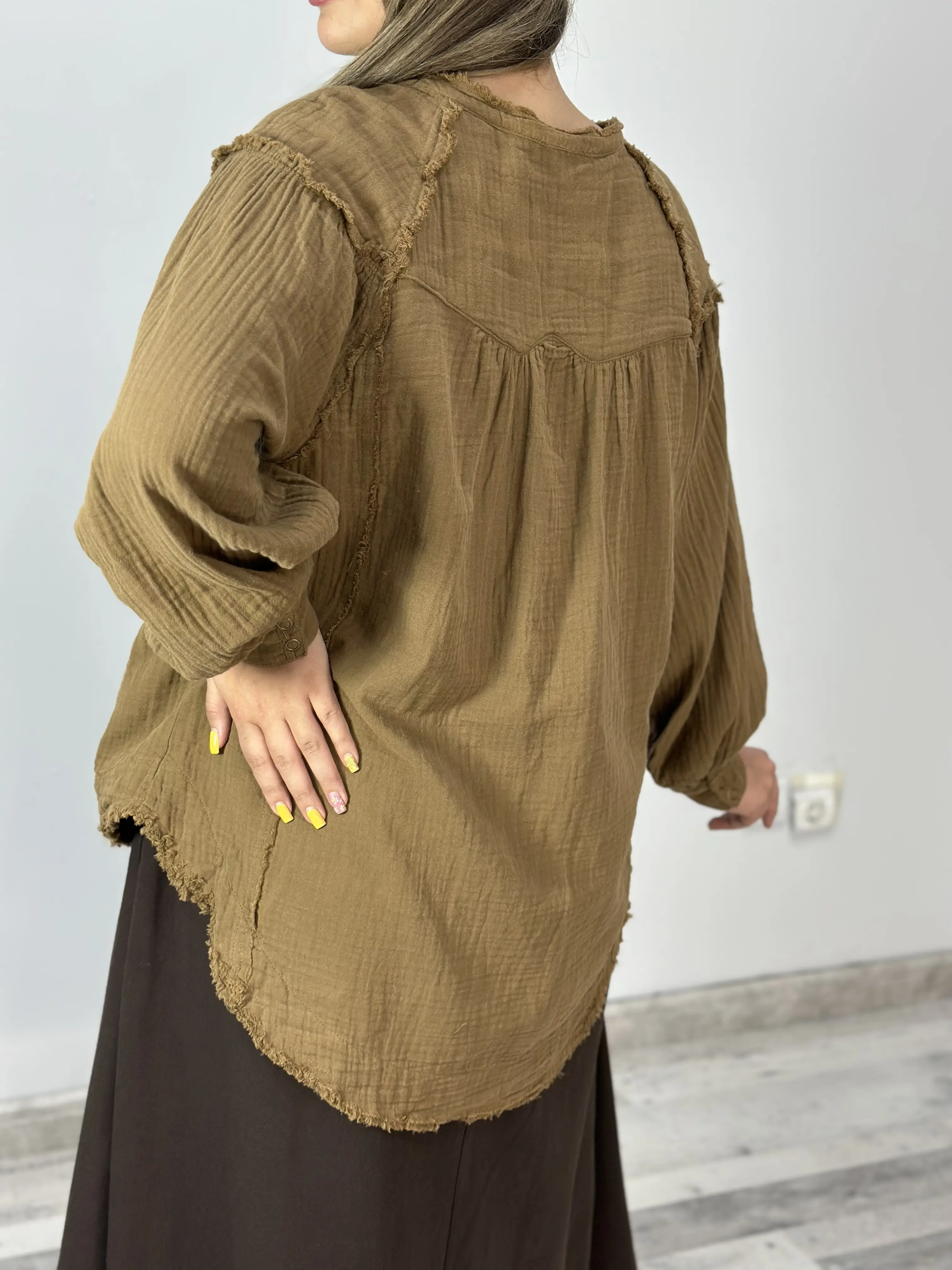 بلوز لینن نخ وارداتی کد 853