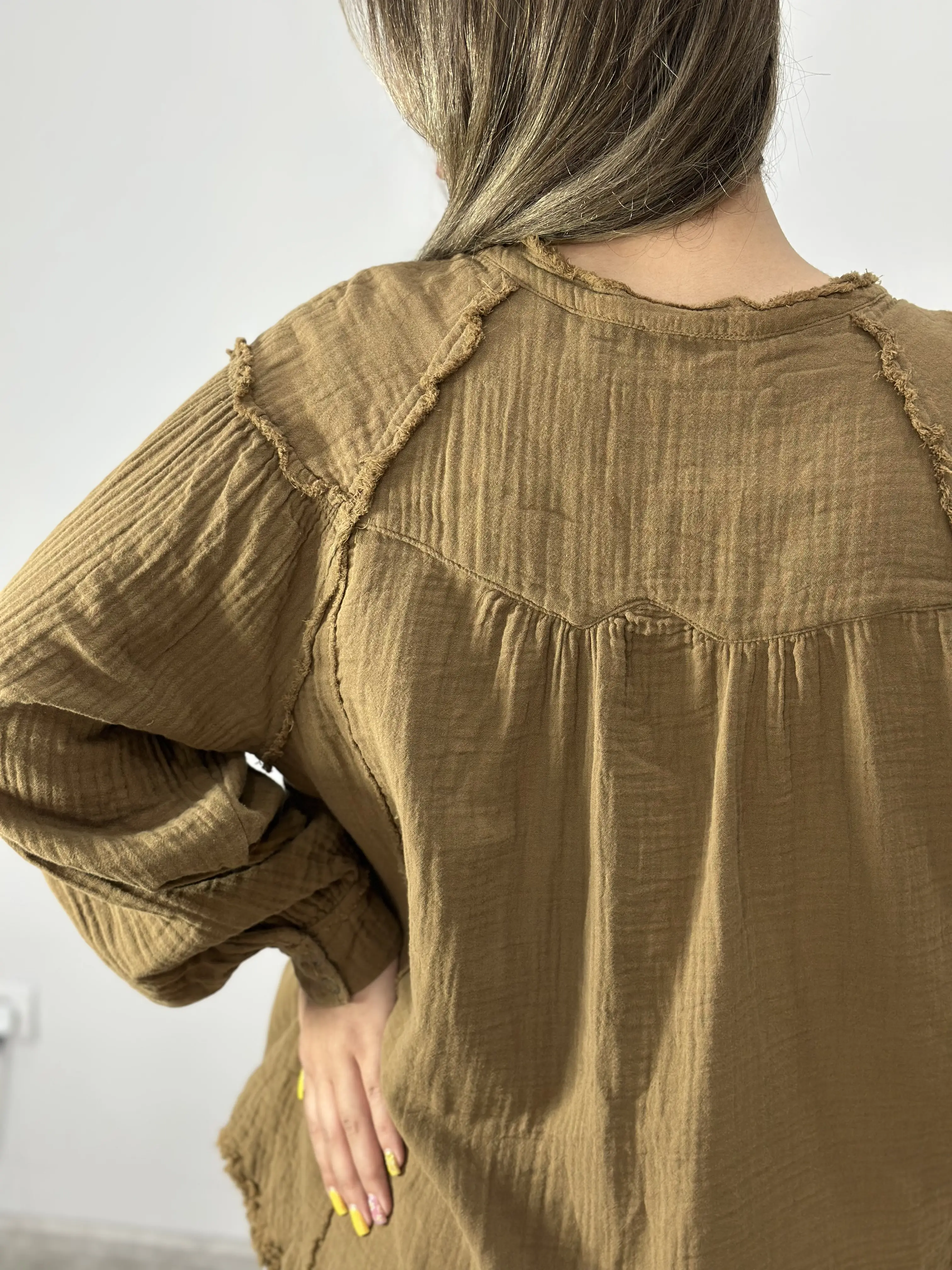 بلوز لینن نخ وارداتی کد 853