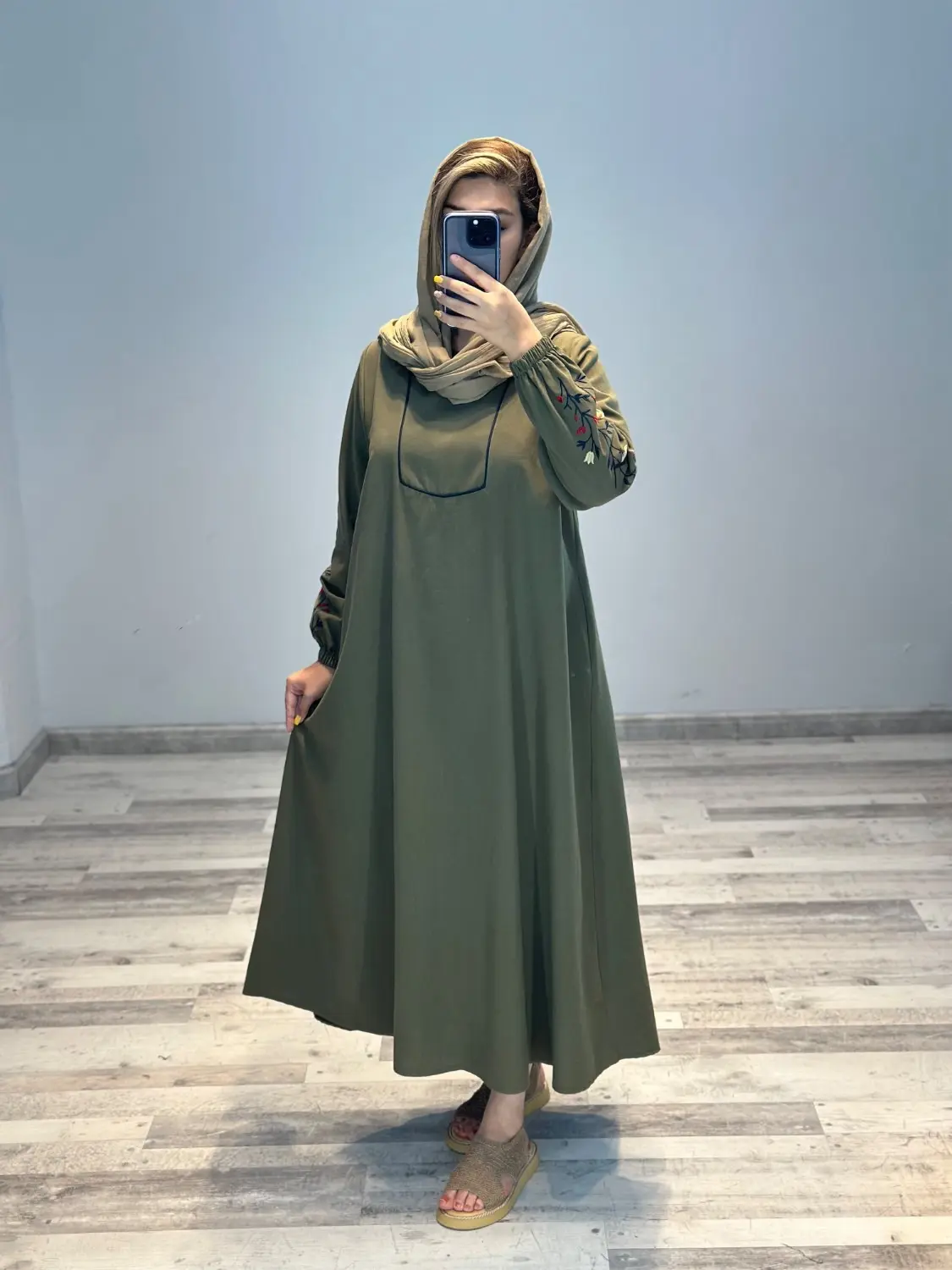 کفتان آستین گلدوزی مینا (کد 844)