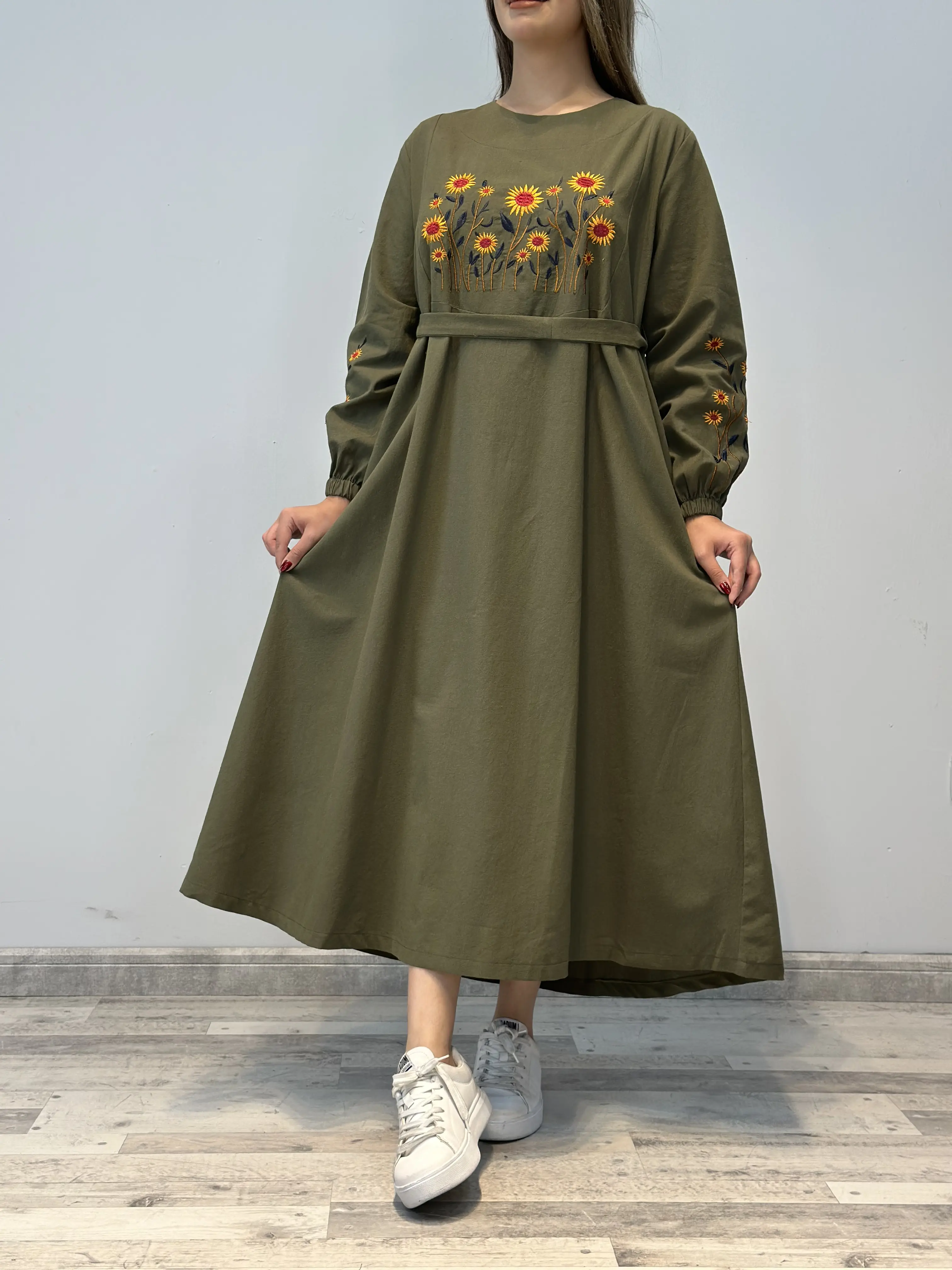 کفتان لینن آفتابگردان کد 860