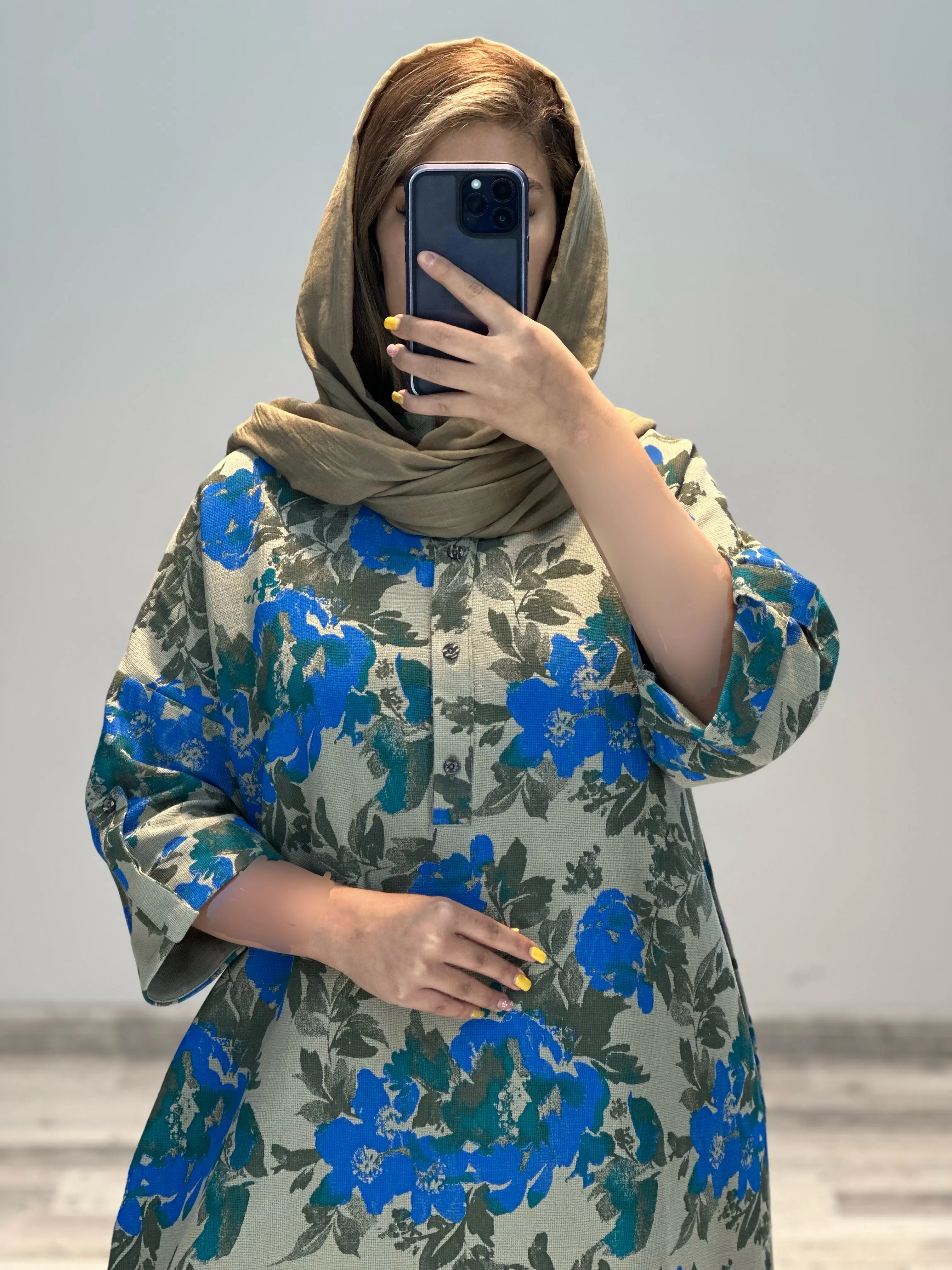 کفتان لینن کنفی طرحدار سونیا کد 845