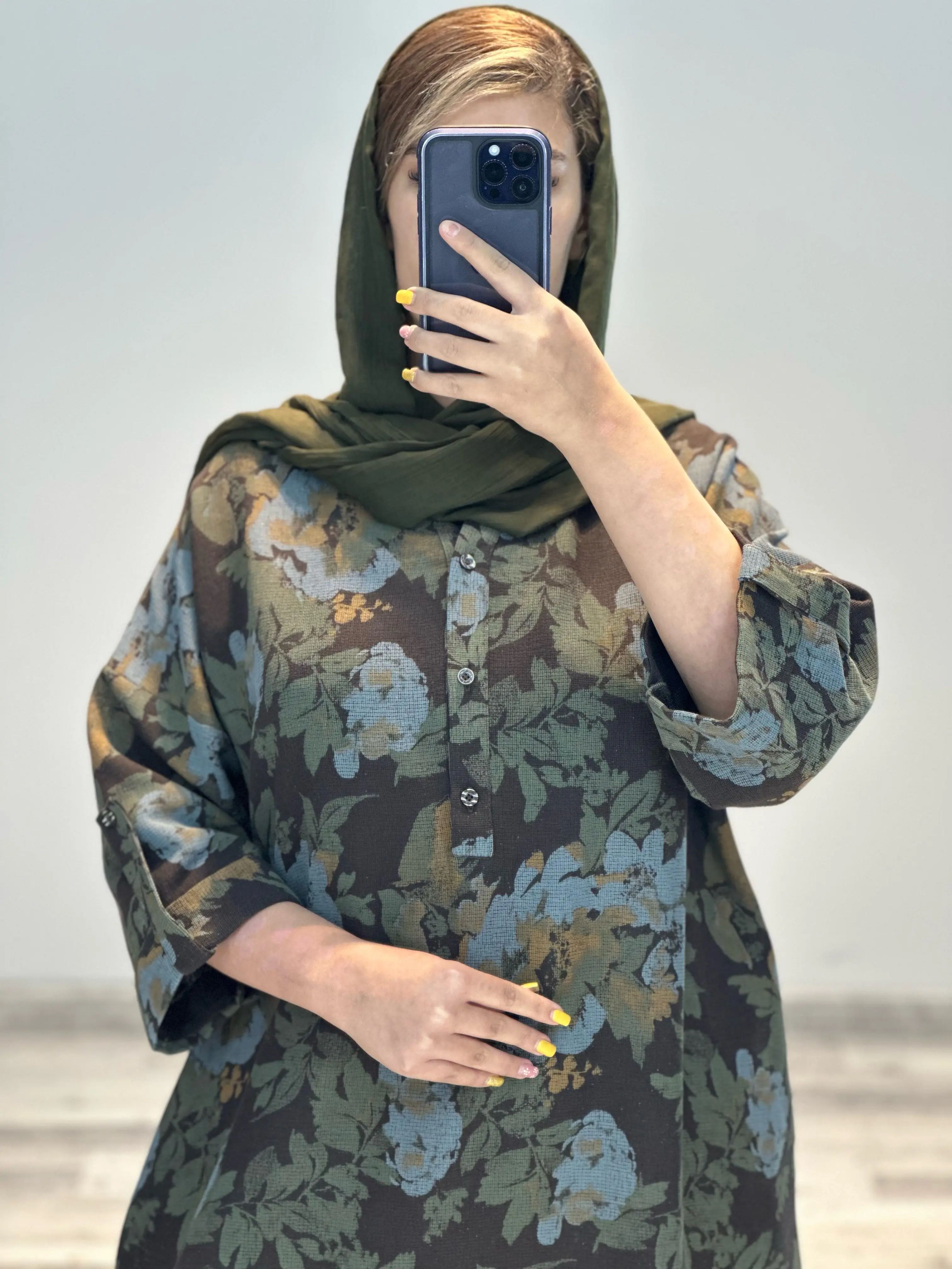 کفتان لینن کنفی طرحدار سونیا کد 845