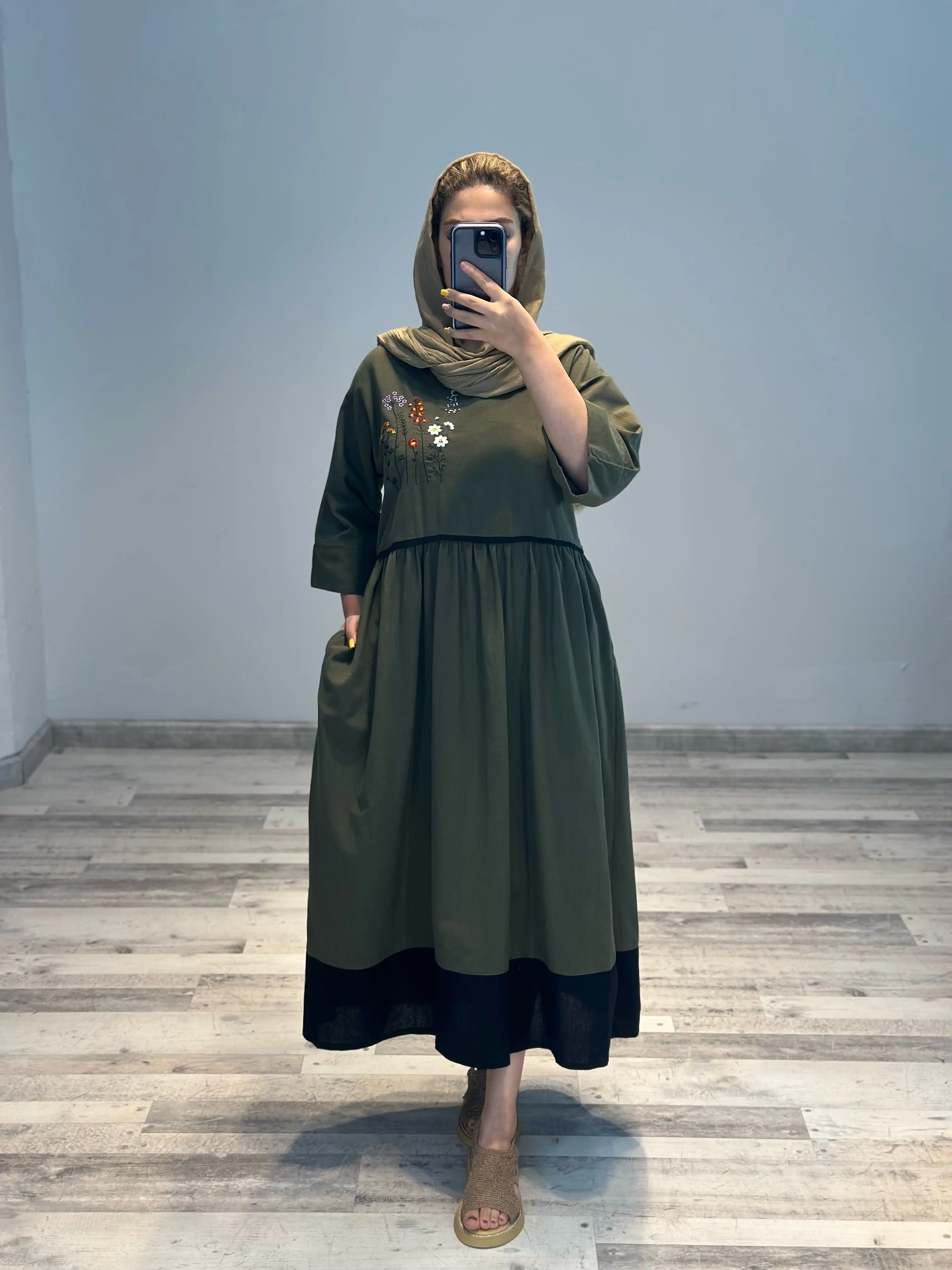 کفتان لینن سایه گل کد 858