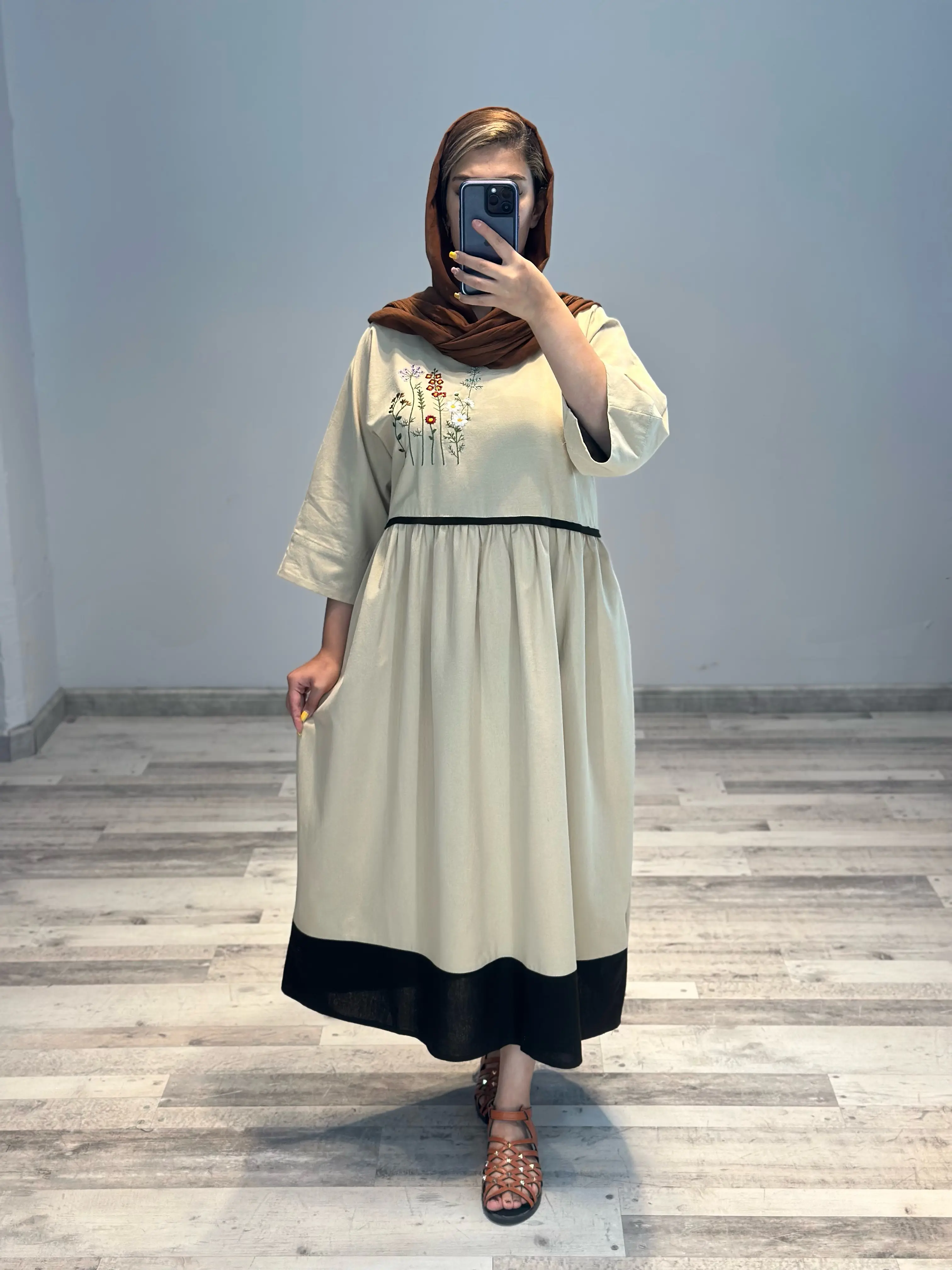 کفتان لینن سایه گل کد 858