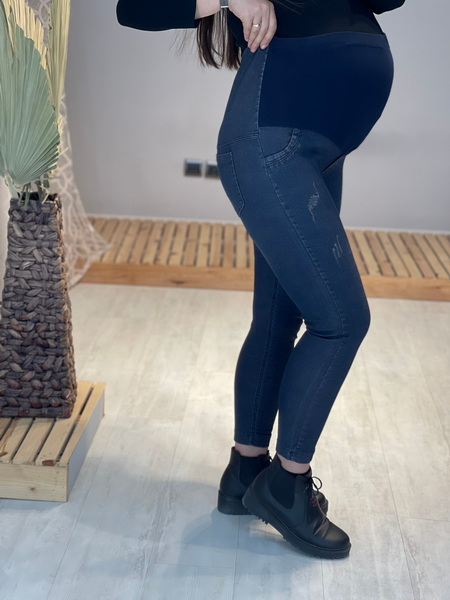 شلوار جین جذب بارداری خارجی قد نود(کد 577)