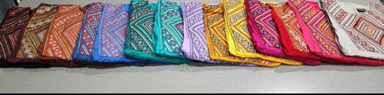 لباس بلند بارداری نخی سوزندوزی (کد 279)