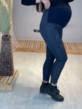 شلوار جین جذب بارداری خارجی قد نود(کد 577)