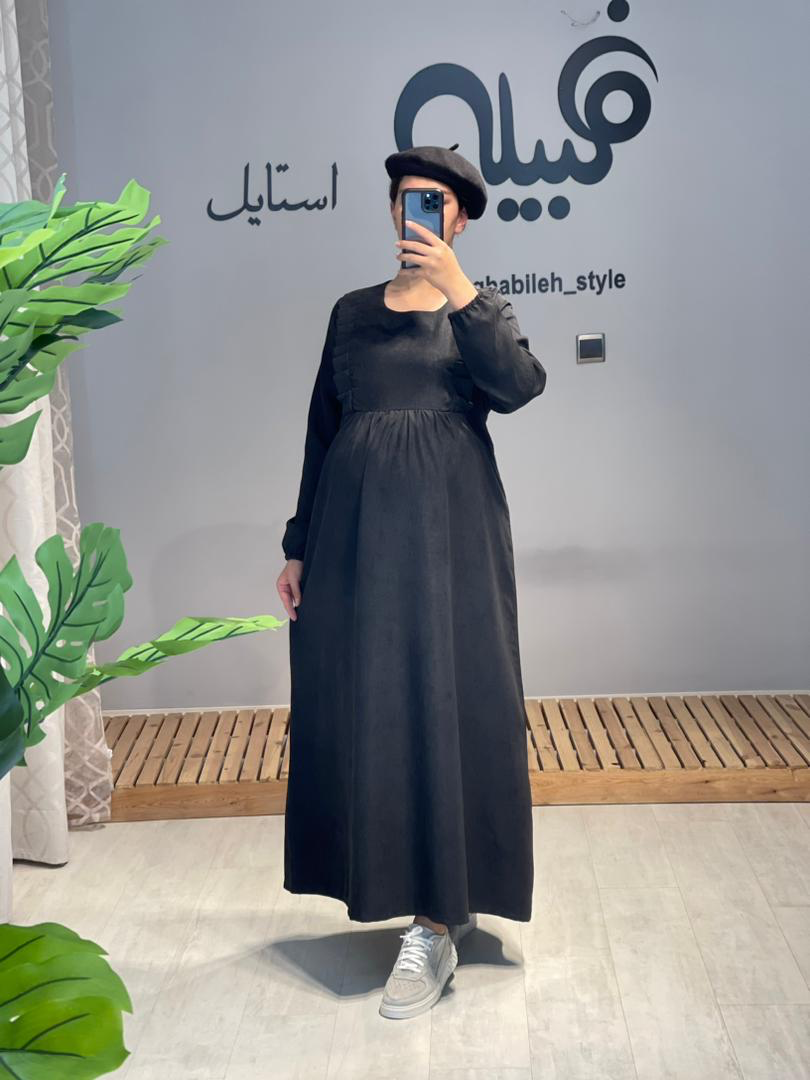 مانتو بلند پاییزه بارداری و شیردهی میکرو ( کد 562)