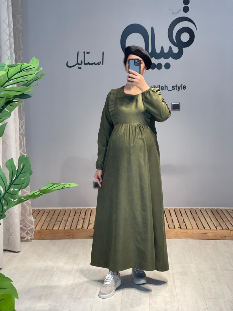 مانتو بلند پاییزه بارداری و شیردهی میکرو ( کد 562)