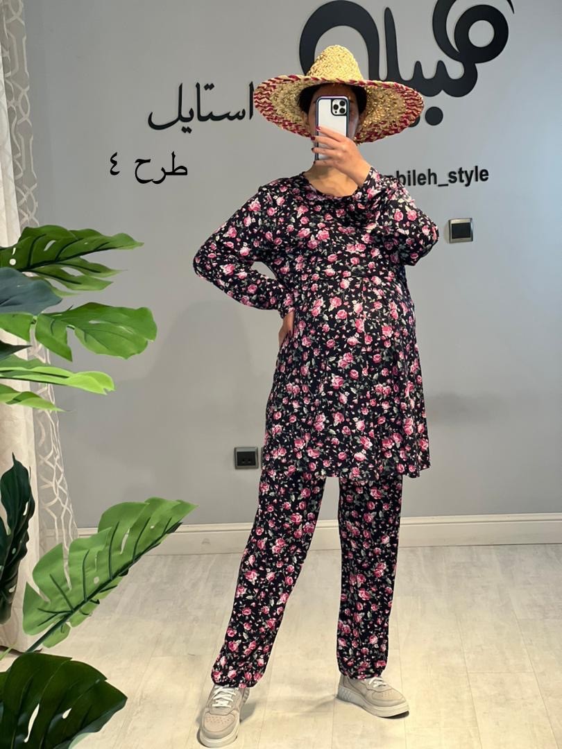 ست بلوز شلوار بارداری و شیردهی ویسکوز ( کد 557)