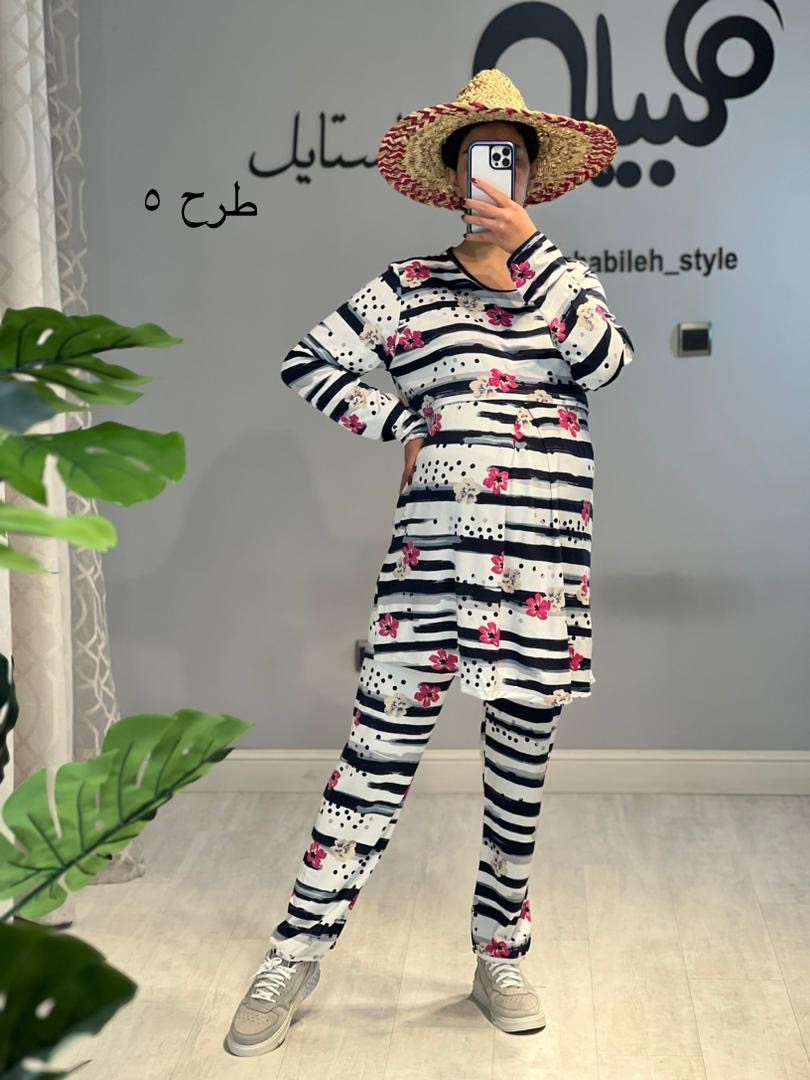 ست بلوز شلوار بارداری و شیردهی ویسکوز ( کد 557)