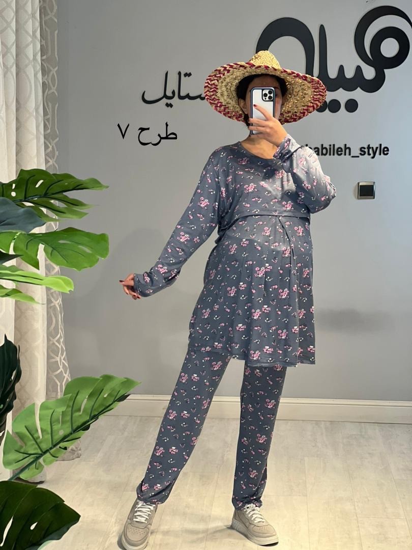 ست بلوز شلوار بارداری و شیردهی ویسکوز ( کد 557)